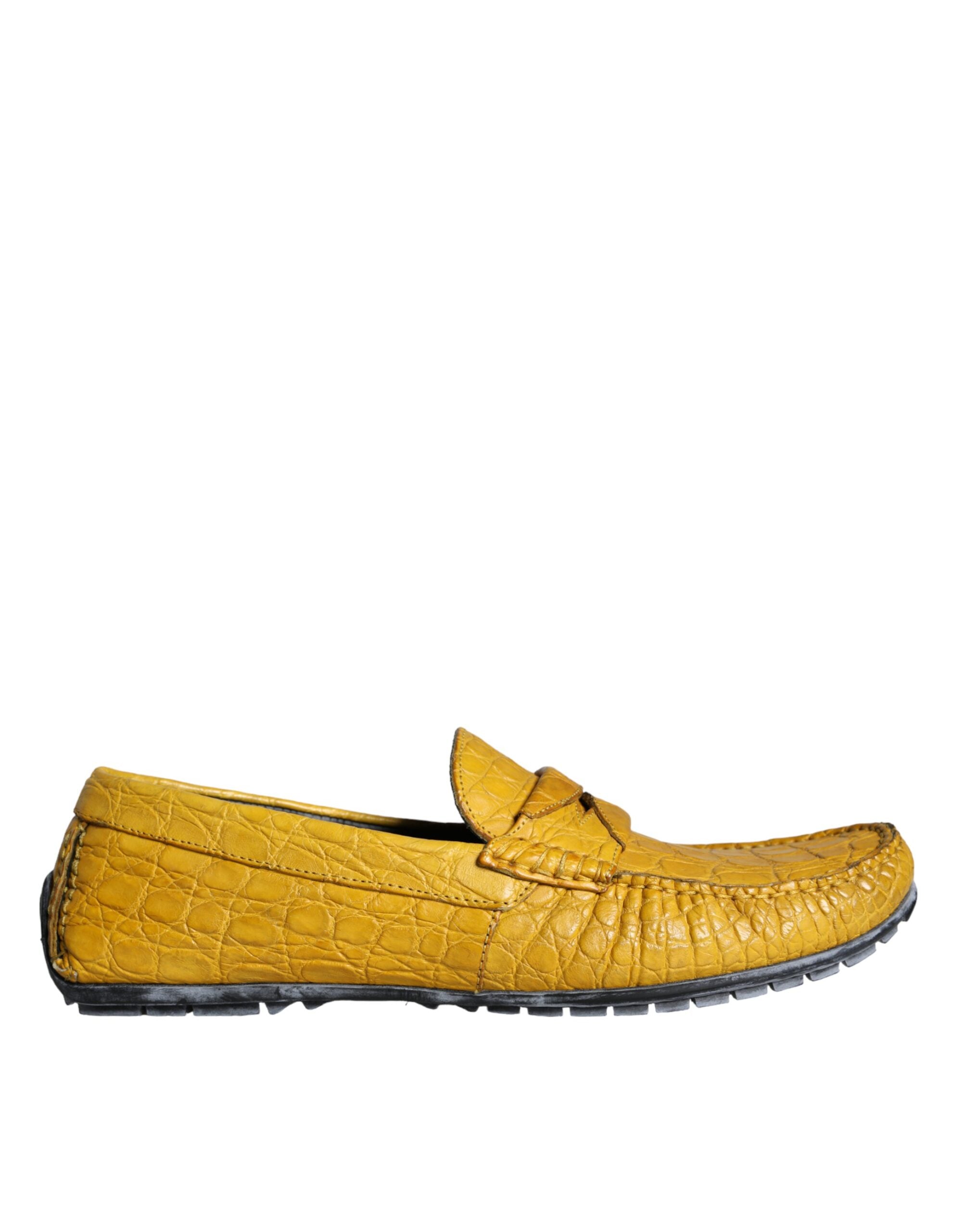 Dolce & Gabbana Geel Leren Loafers