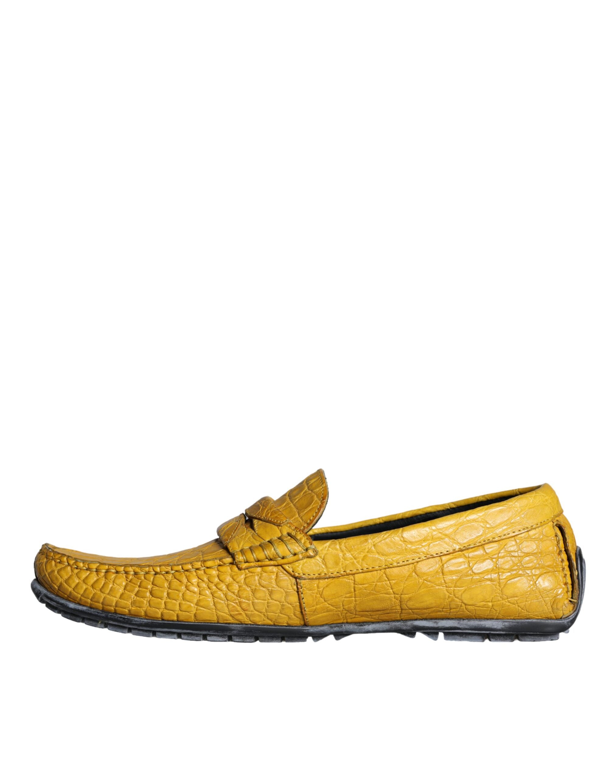 Dolce & Gabbana Geel Leren Loafers