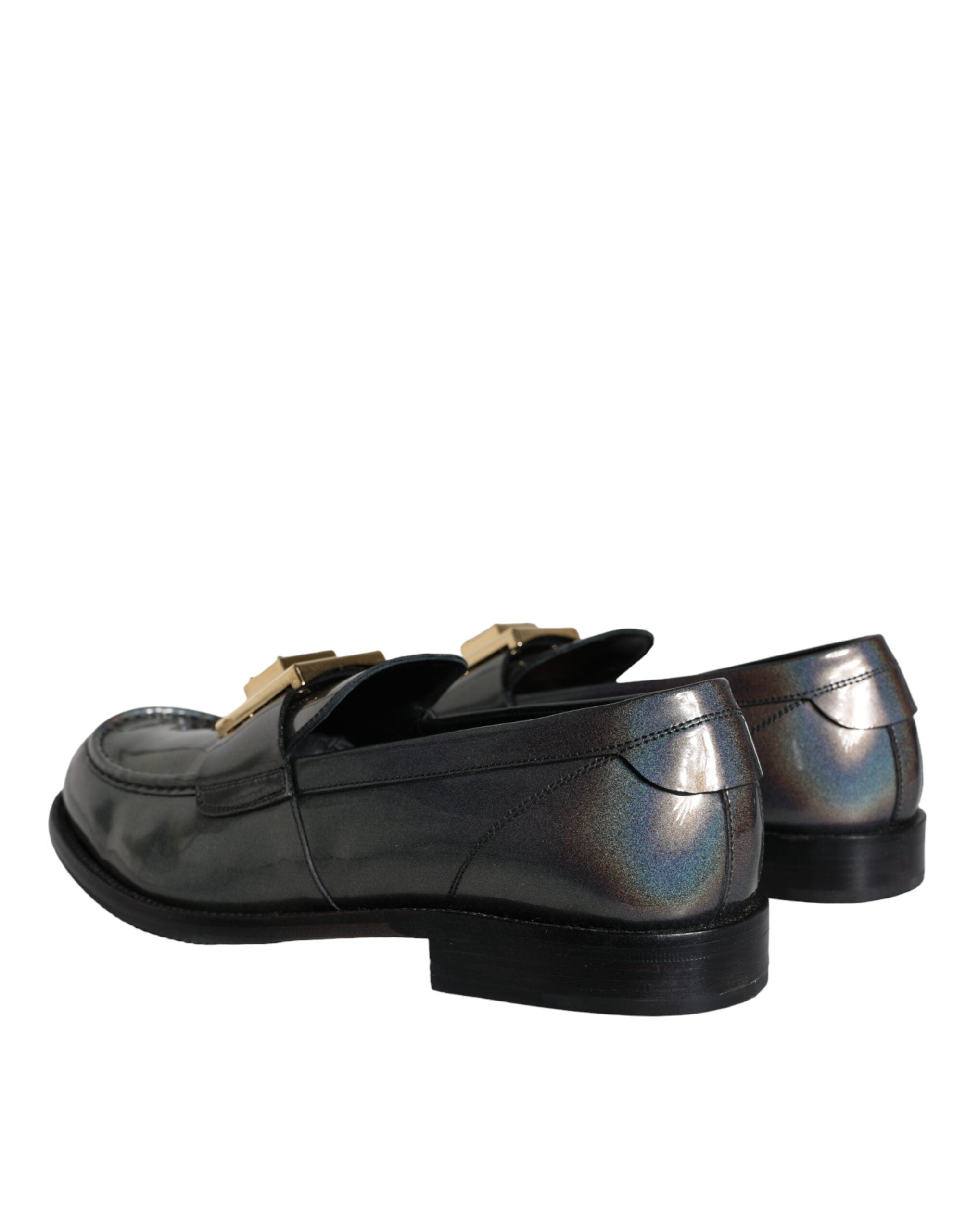 Dolce & Gabbana Zilver Leren Loafers