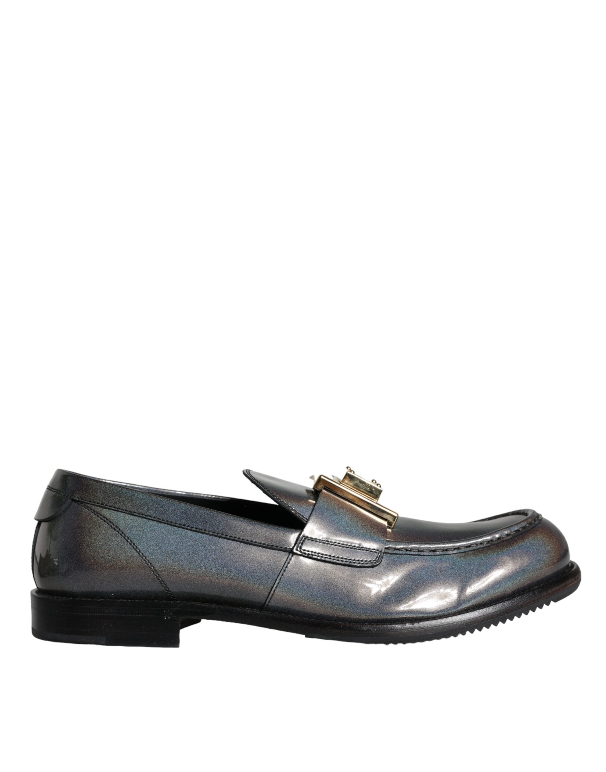 Dolce & Gabbana Zilver Leren Loafers