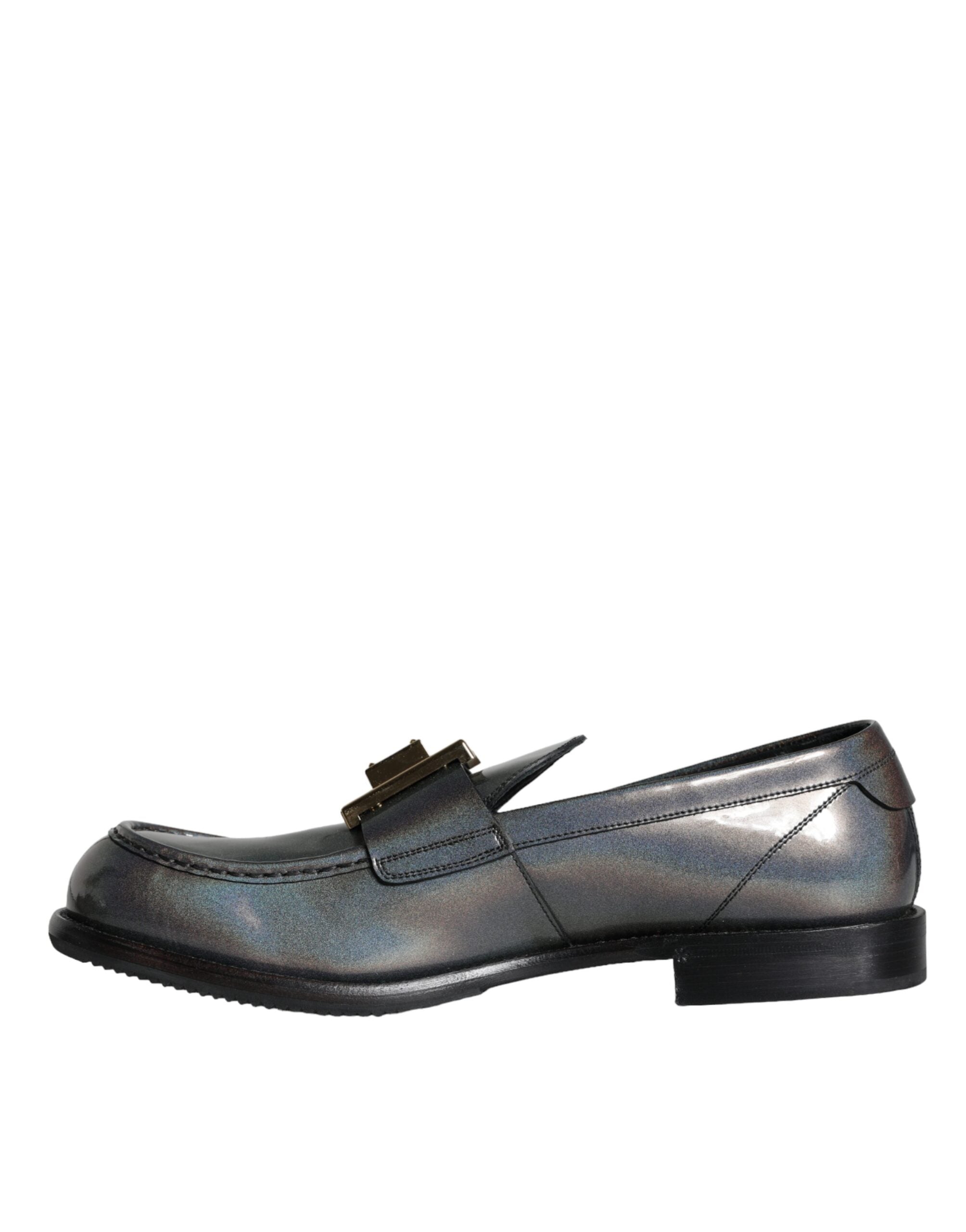 Dolce & Gabbana Zilver Leren Loafers