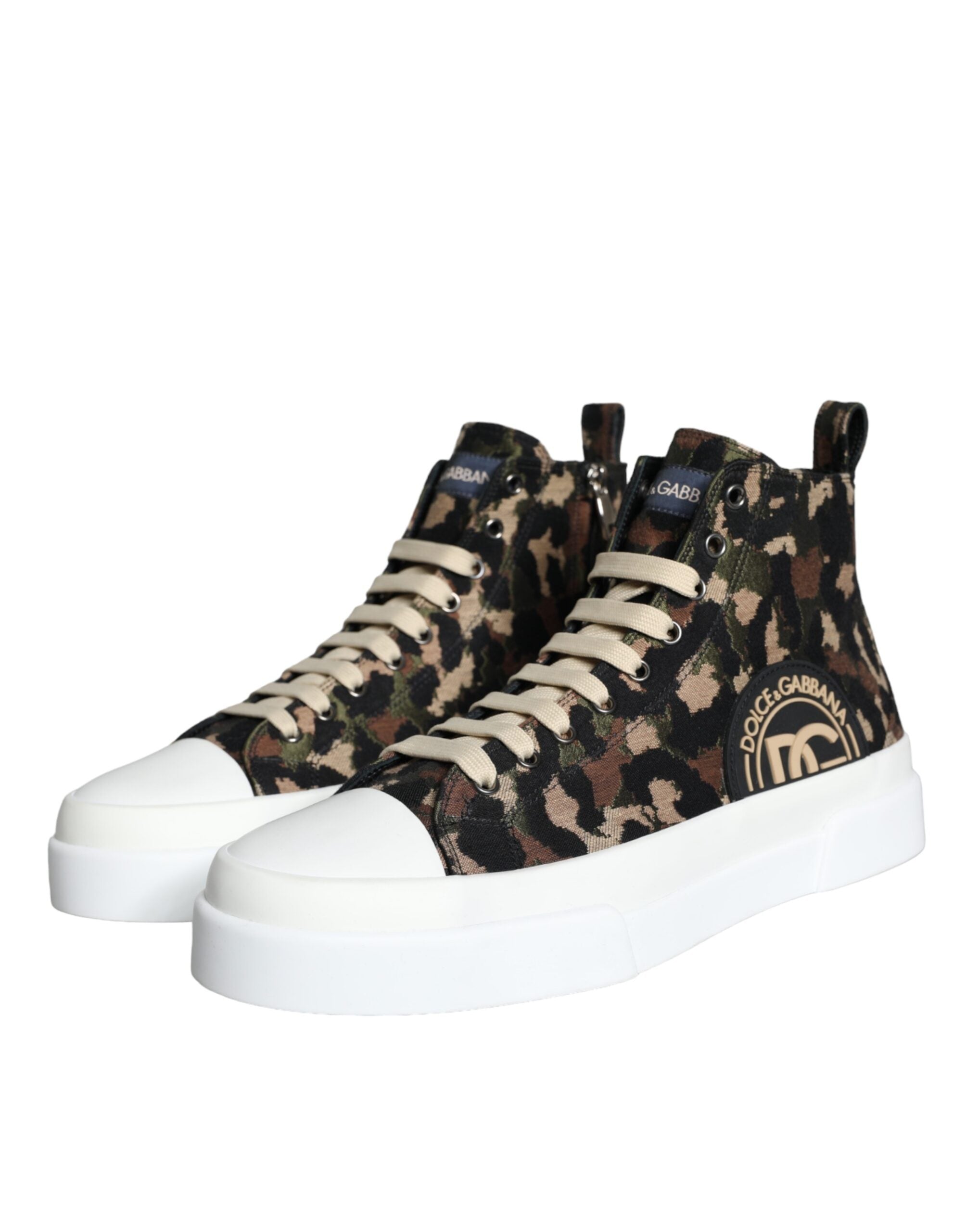 Dolce & Gabbana Camouflage High Top Sneakers