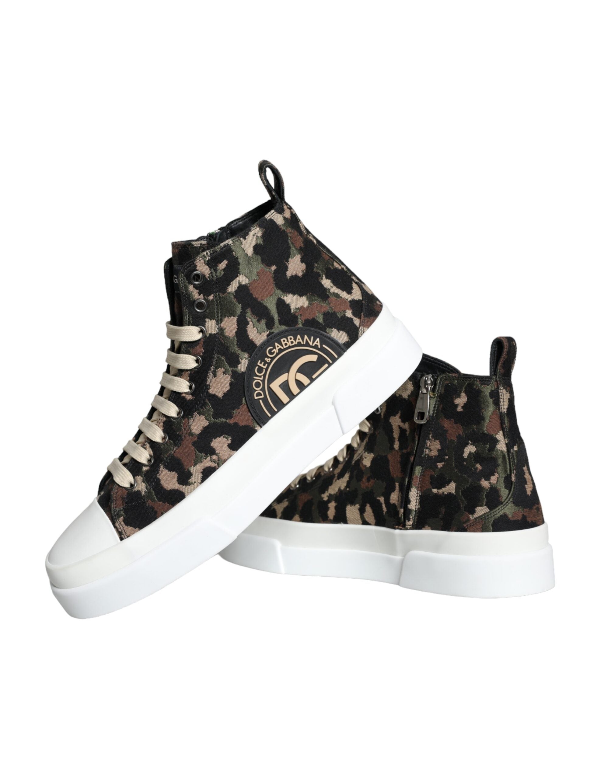 Dolce & Gabbana Camouflage High Top Sneakers