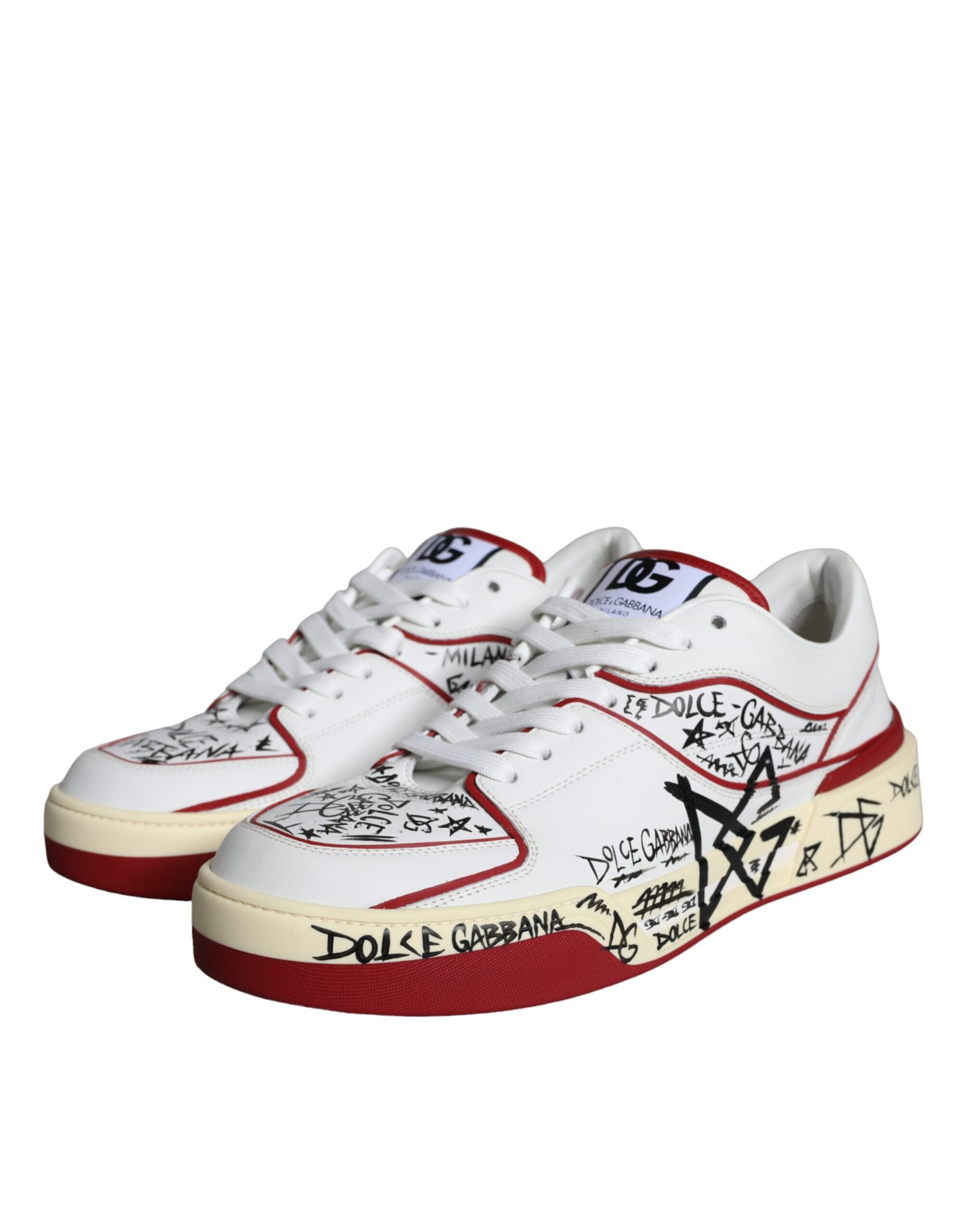 Dolce & Gabbana Wit Rood Sneakers