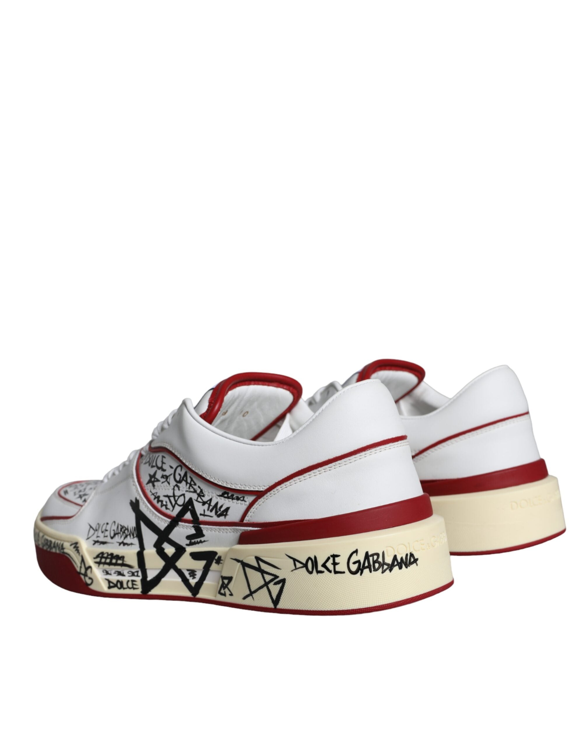 Dolce & Gabbana Wit Rood Sneakers