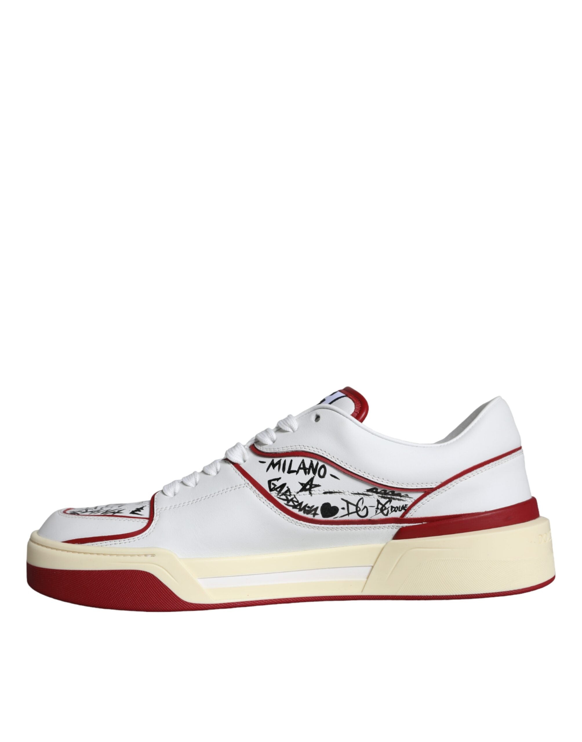 Dolce & Gabbana Wit Rood Sneakers