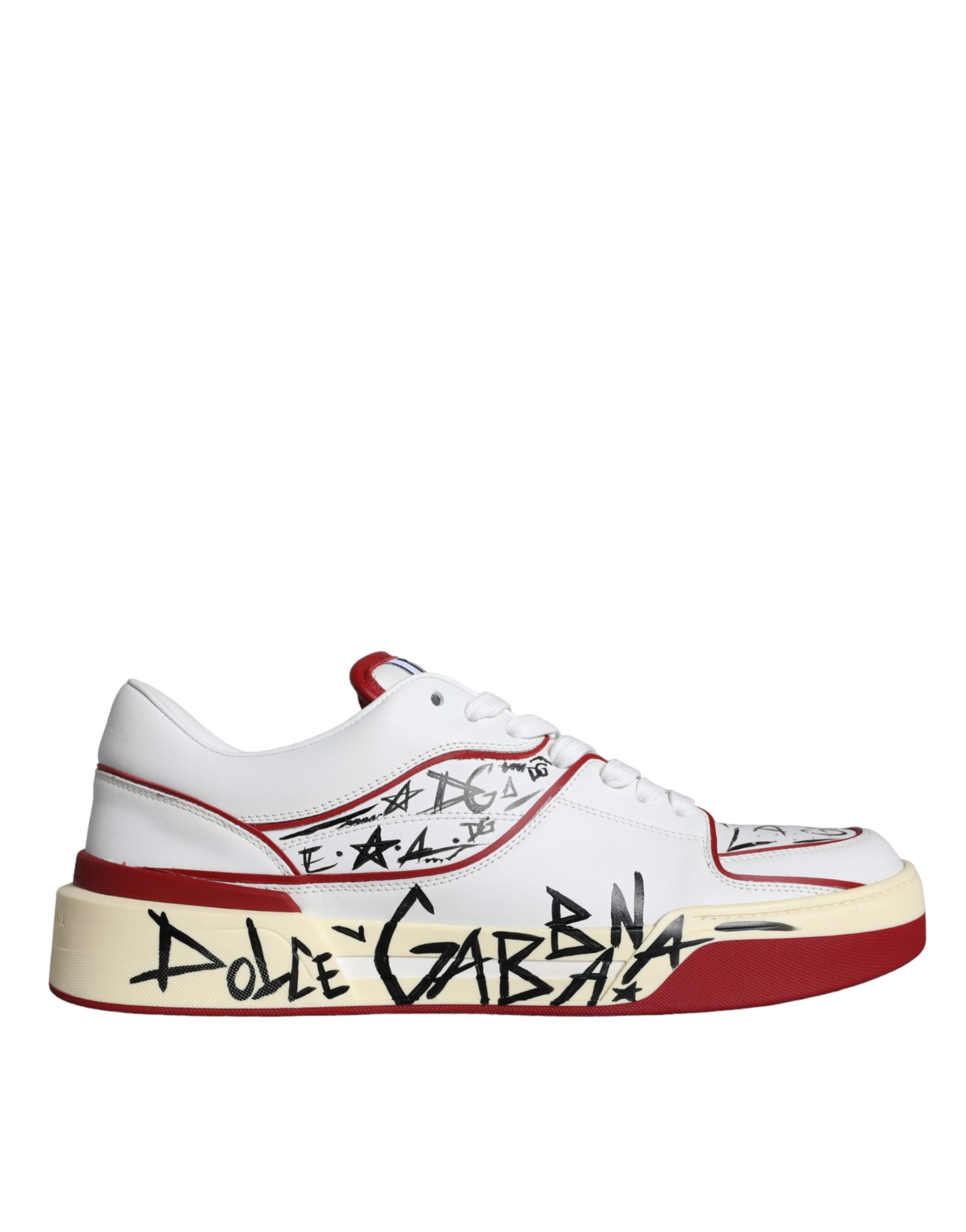 Dolce & Gabbana Wit Rood Sneakers