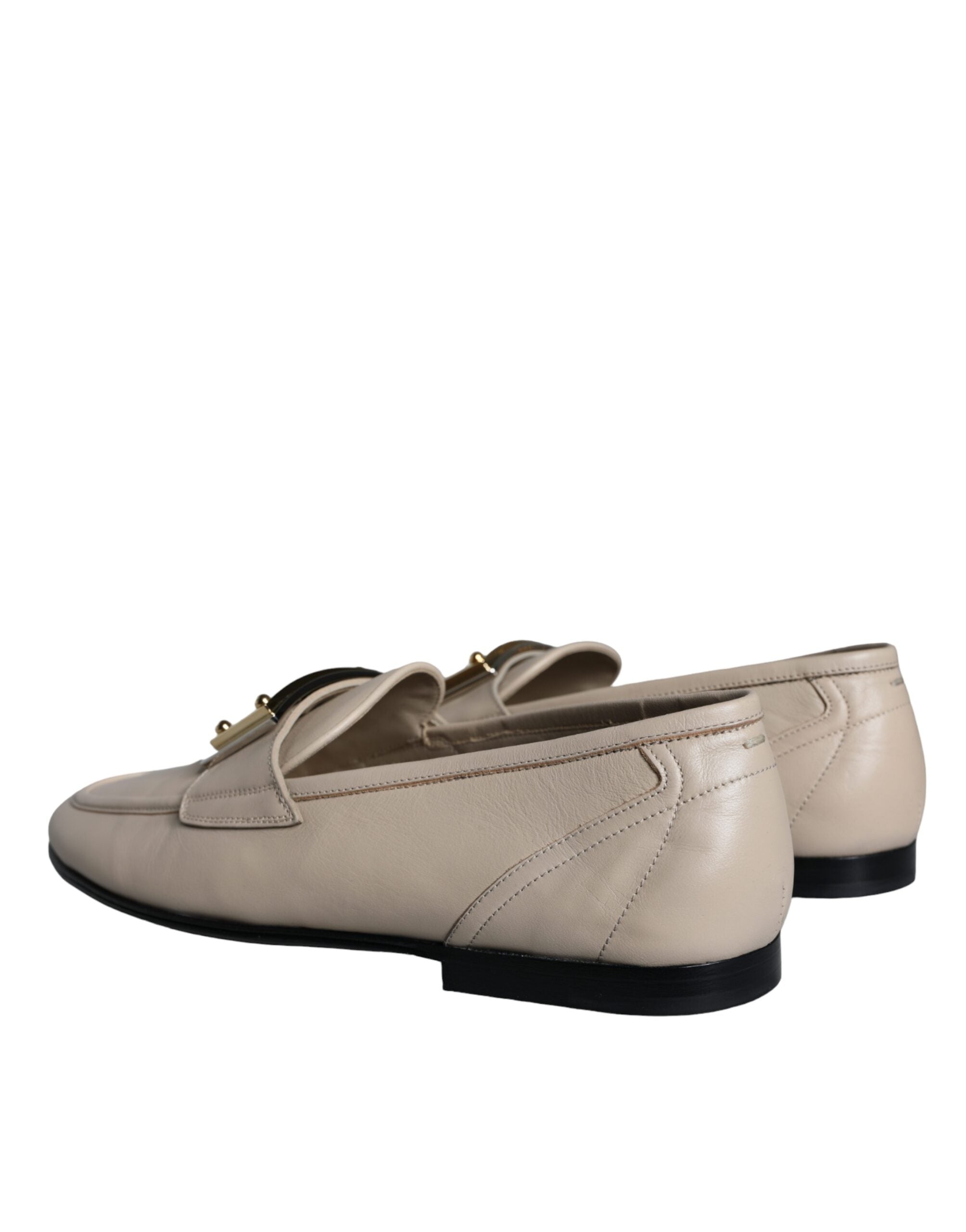 Dolce & Gabbana Beige Leren Loafers