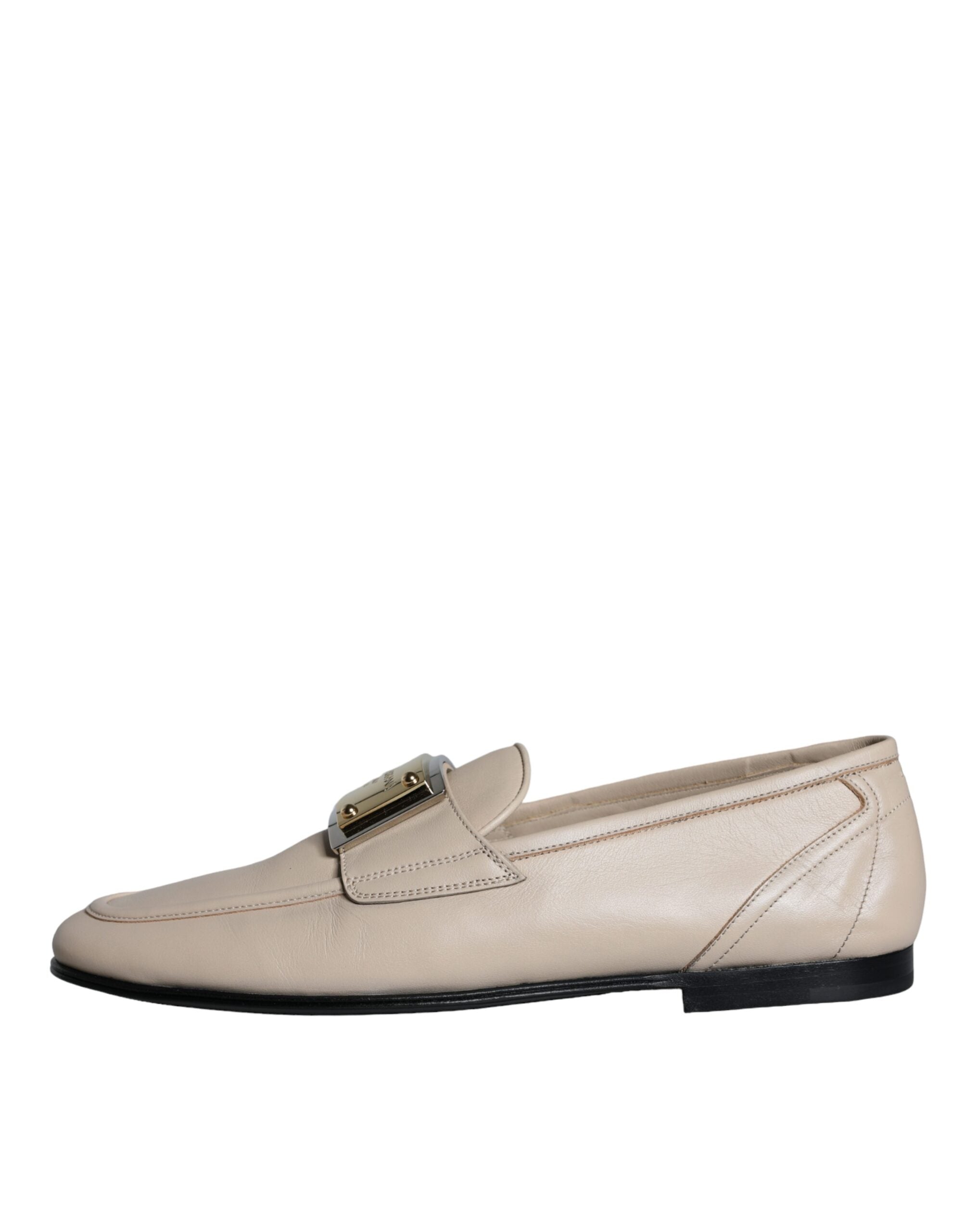 Dolce & Gabbana Beige Leren Loafers