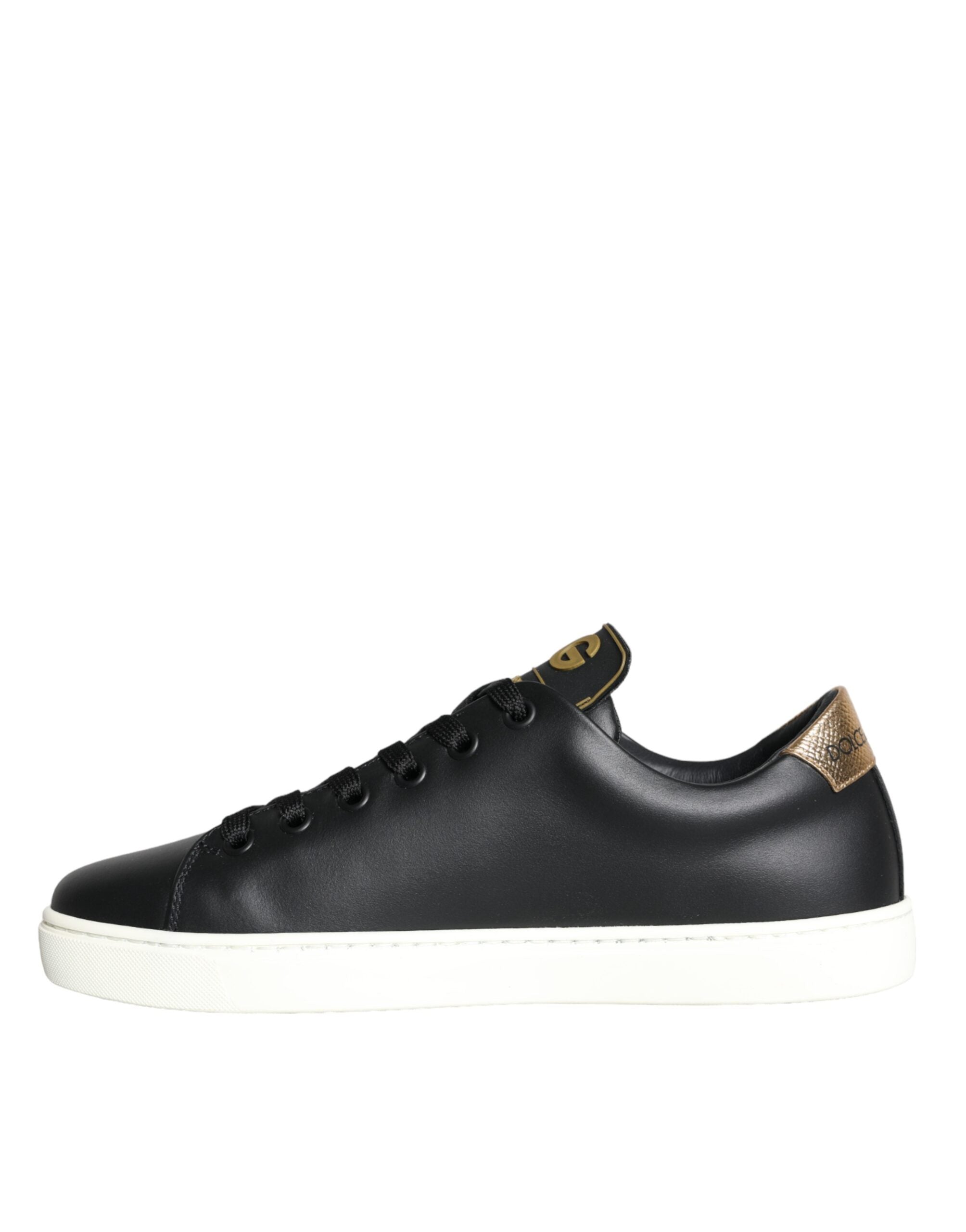 Dolce & Gabbana Zwart Portofino Sacred Heart Sneakers