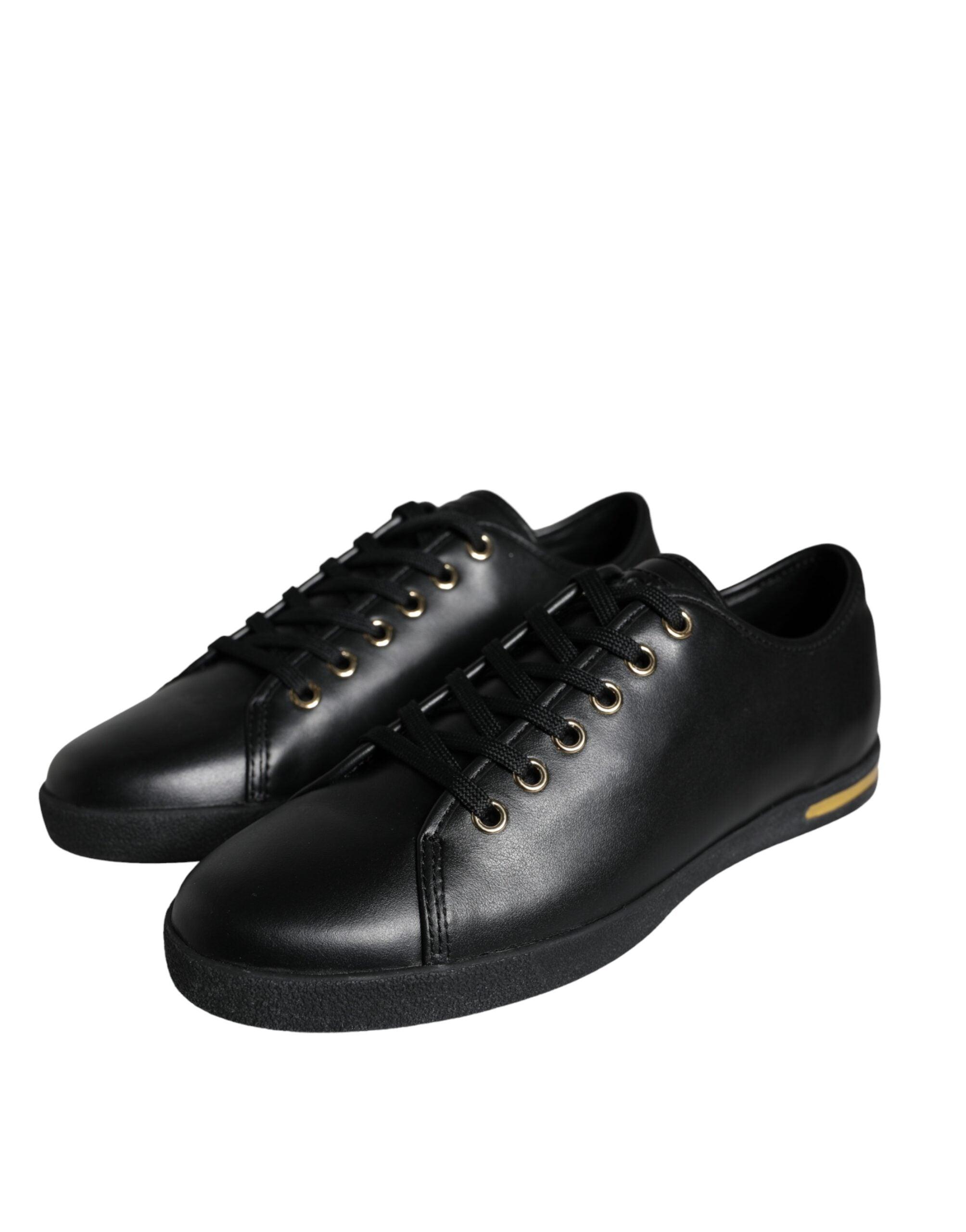 Dolce & Gabbana Zwart Leren Sneakers