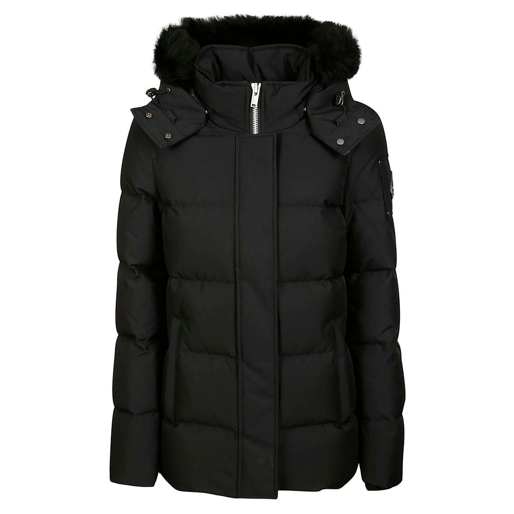 Moose Knuckles Zwart Ganzendonsvulling Dames Jackets & Coat