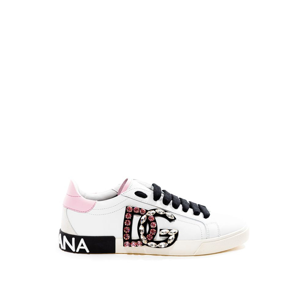 Dolce & Gabbana Wit Leren Sneakers