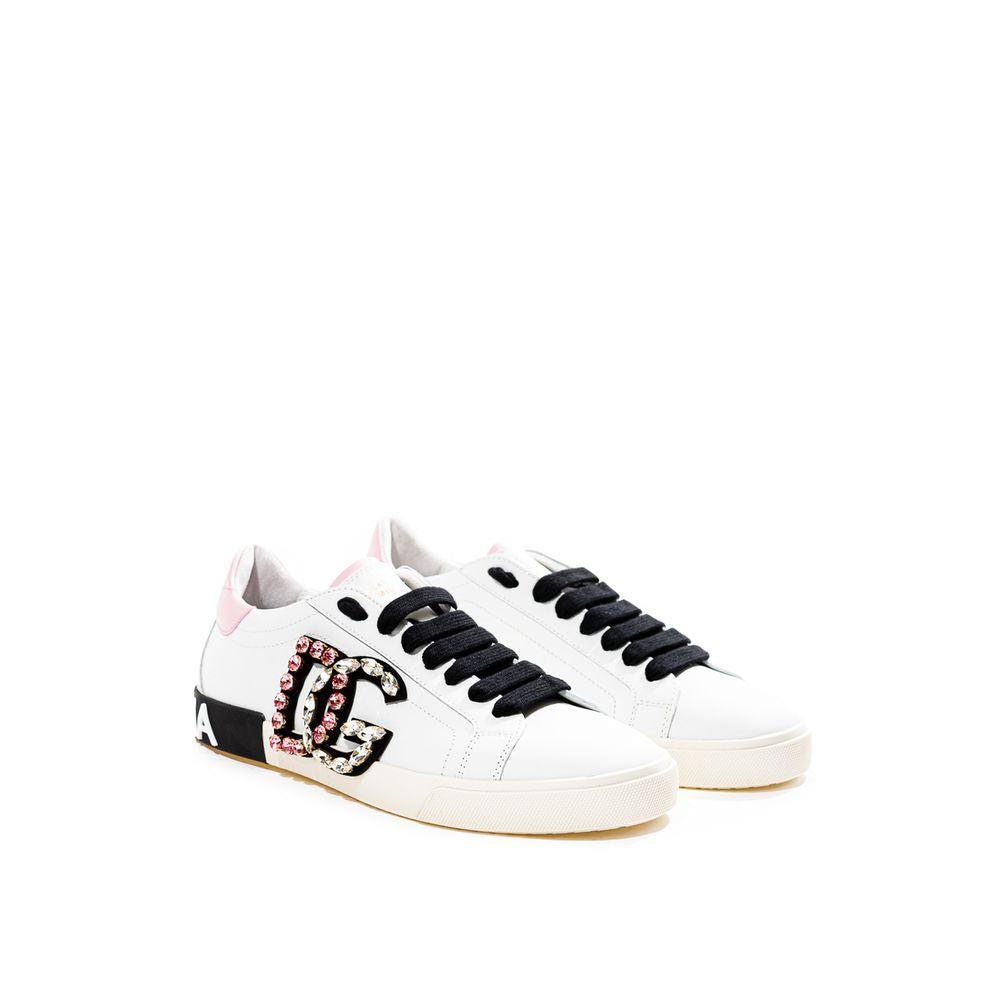 Dolce & Gabbana Wit Leren Sneakers