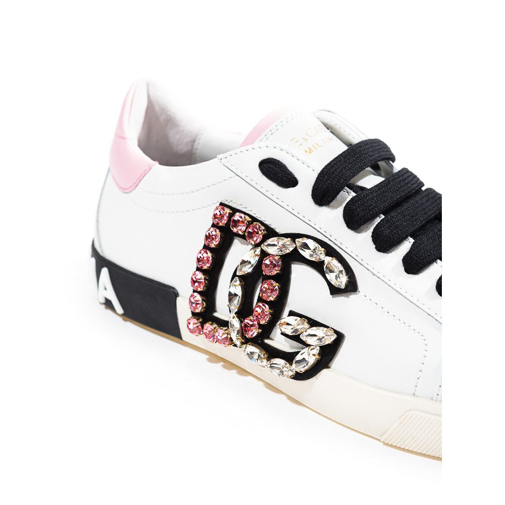 Dolce & Gabbana Wit Leren Sneakers