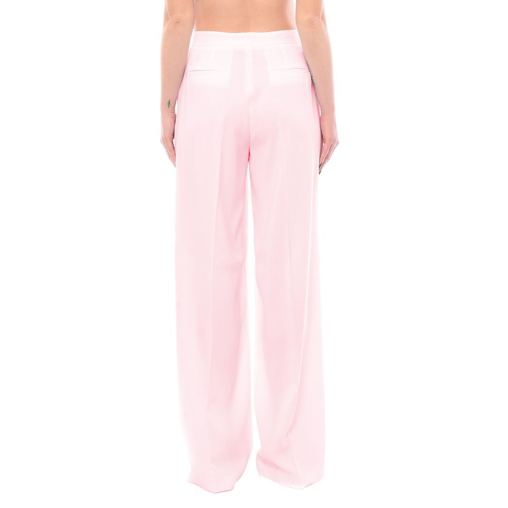 PINKO Roze Polyester Palazzo Broek