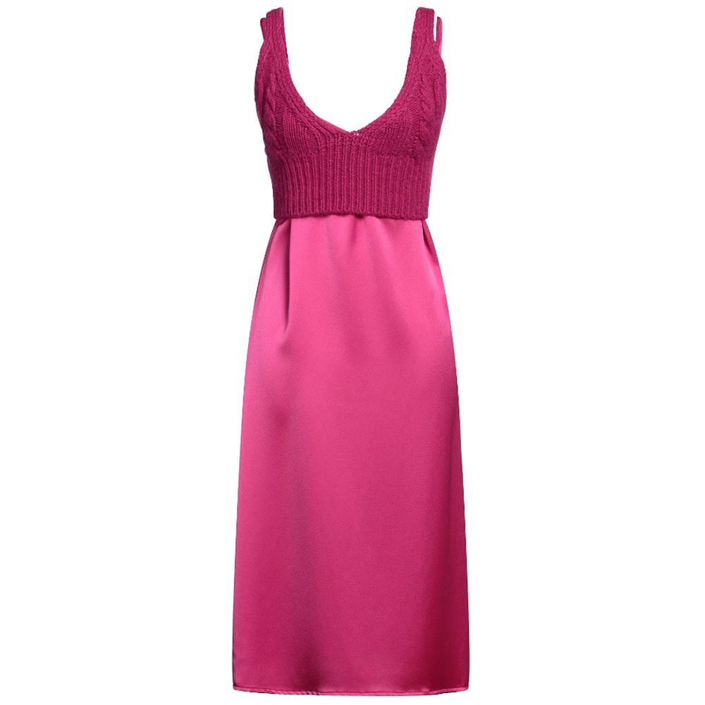 PINKO Fuchsia Katoenen Jurk