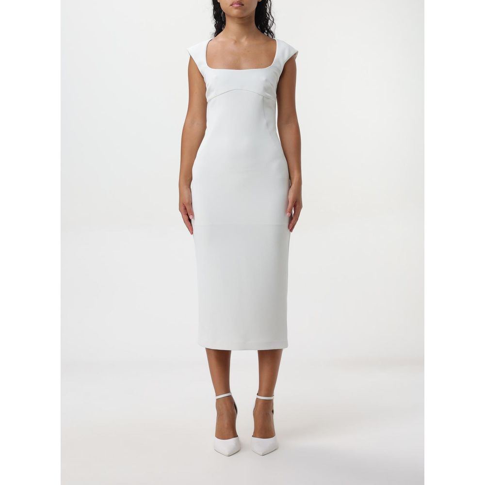 PINKO Witte Viscose Cocktailjurk