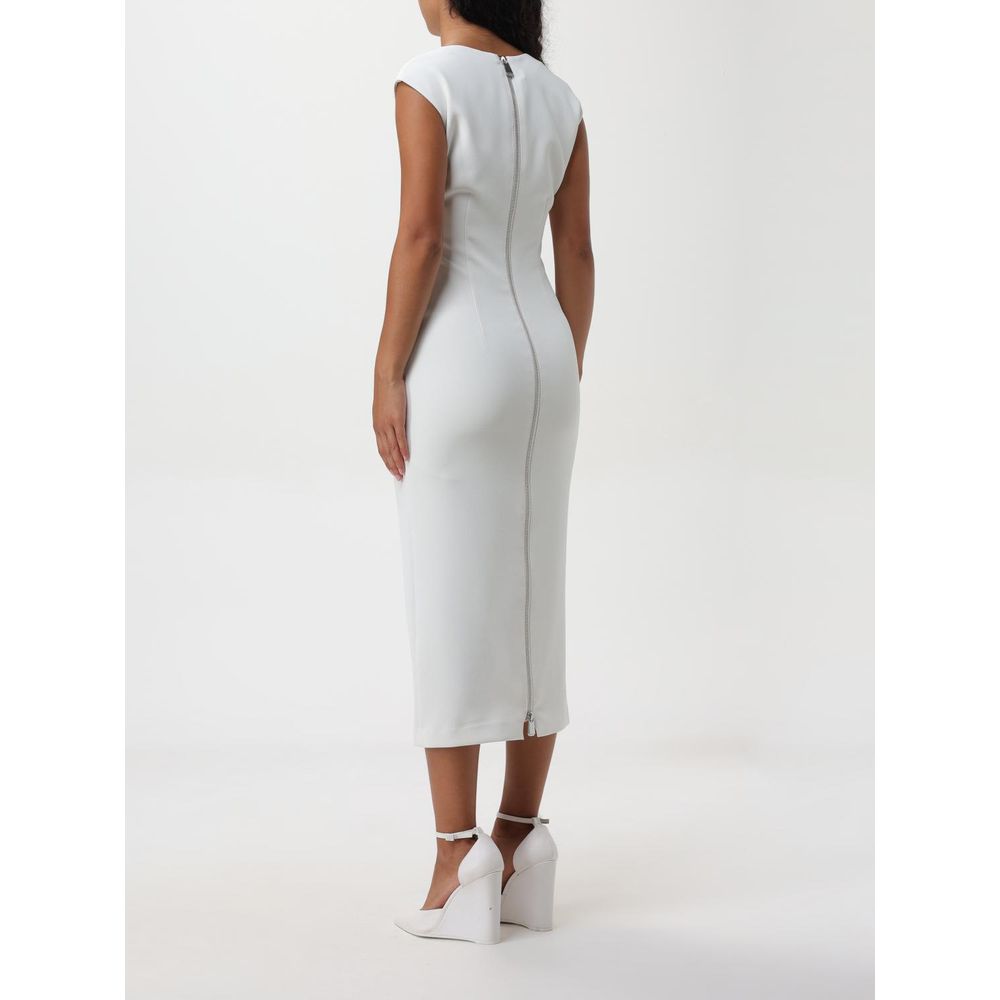 PINKO Witte Viscose Cocktailjurk