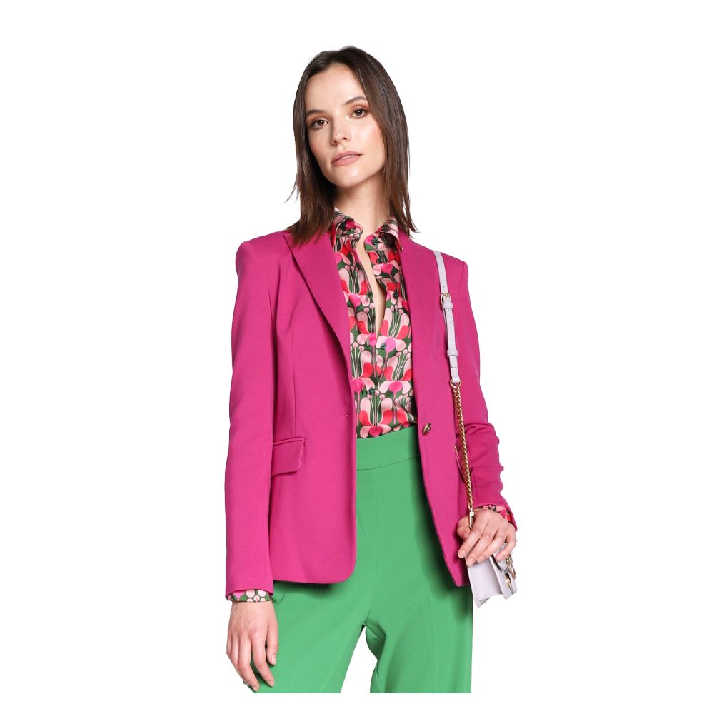 PINKO Fuchsia Viscose Colberts en Blazers