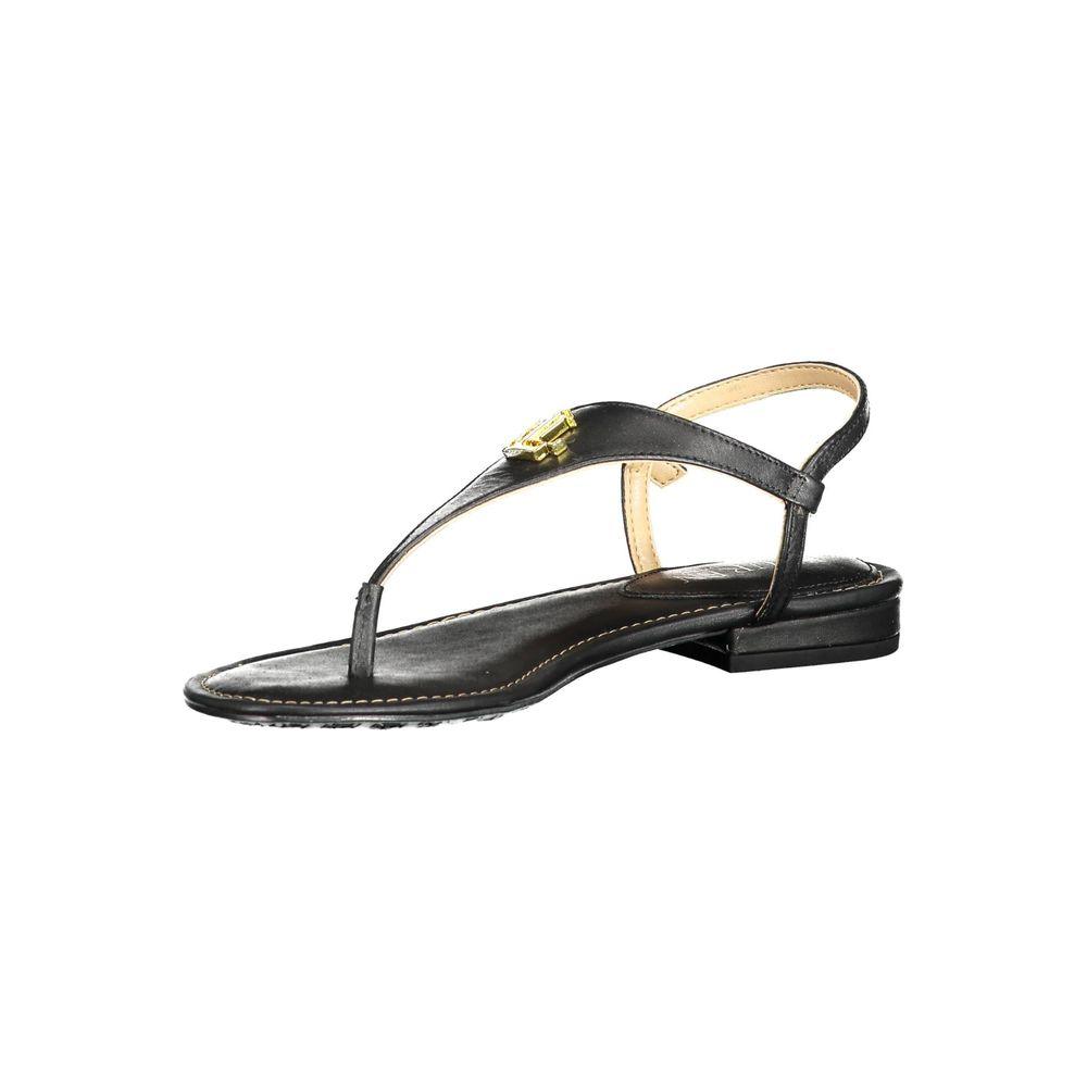 Ralph Lauren Zwart Leren Sandalen