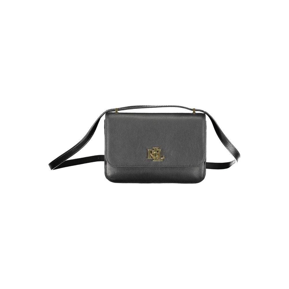 Ralph Lauren Zwart Leren Handtas