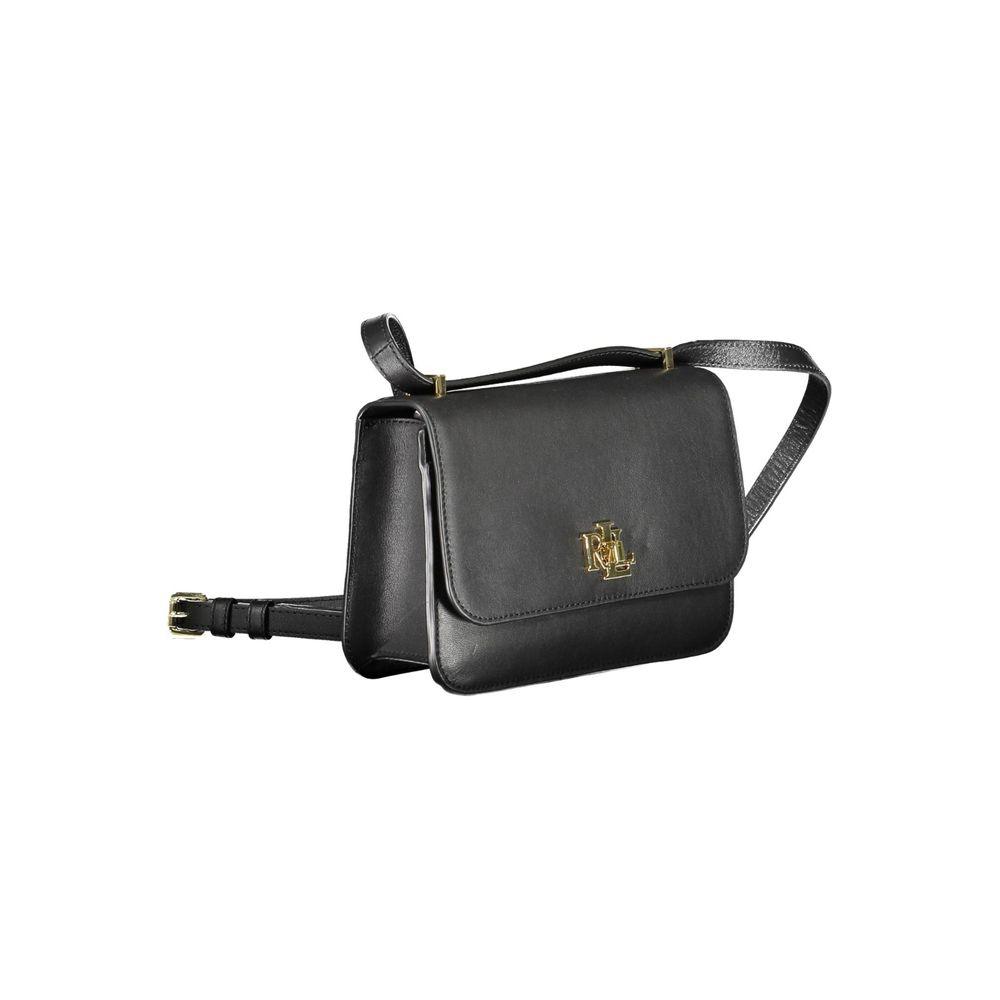 Ralph Lauren Zwart Leren Handtas