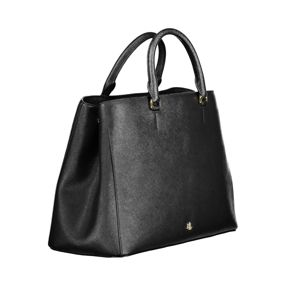 Ralph Lauren Zwart Leren Handtas