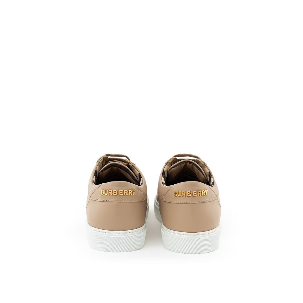 Burberry Beige Leren Sneakers