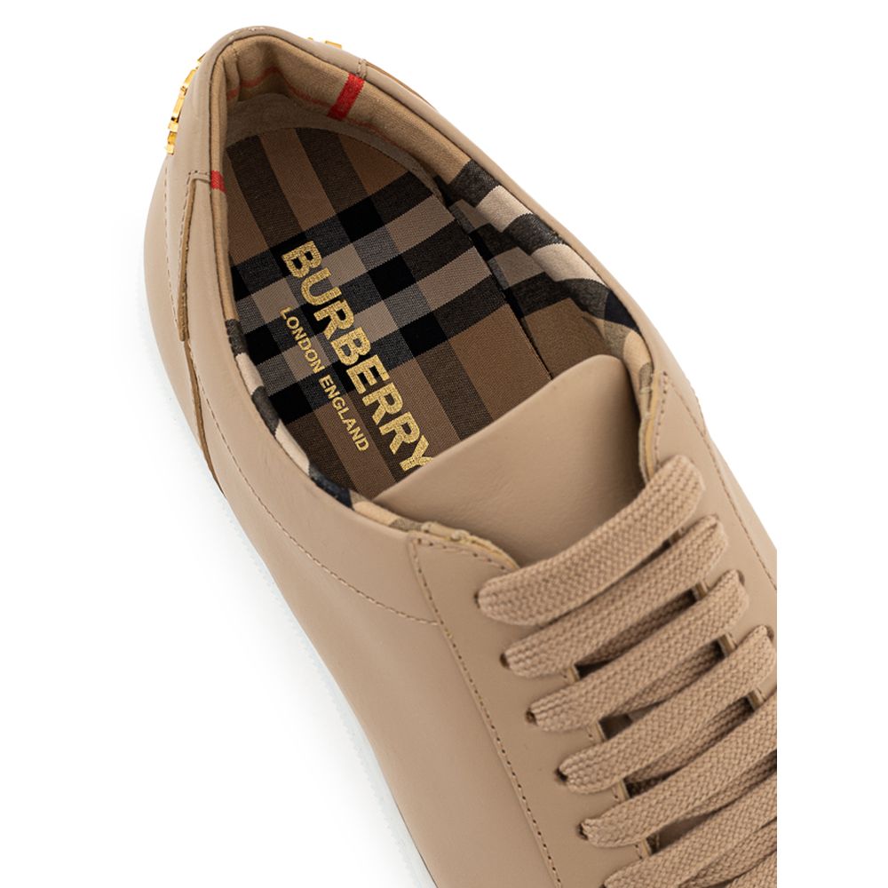 Burberry Beige Leren Sneakers