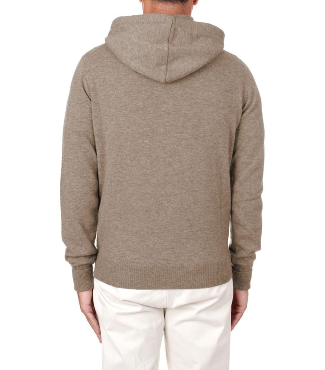 Alpha Studio Bruine Wol Vergine Hoodie met Trekkoord