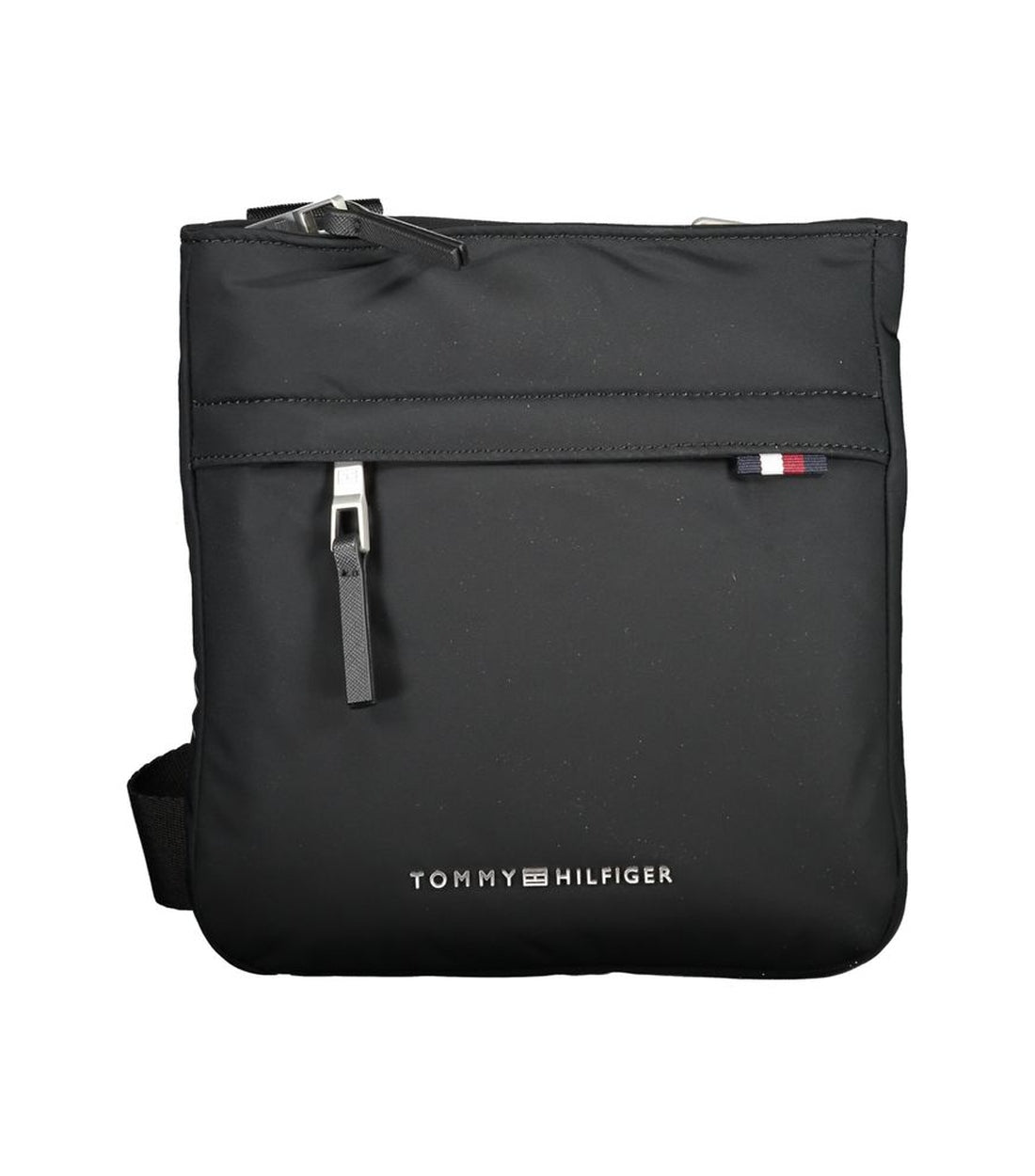 Tommy Hilfiger Zwarte Schoudertas van Gerecycled Polyester