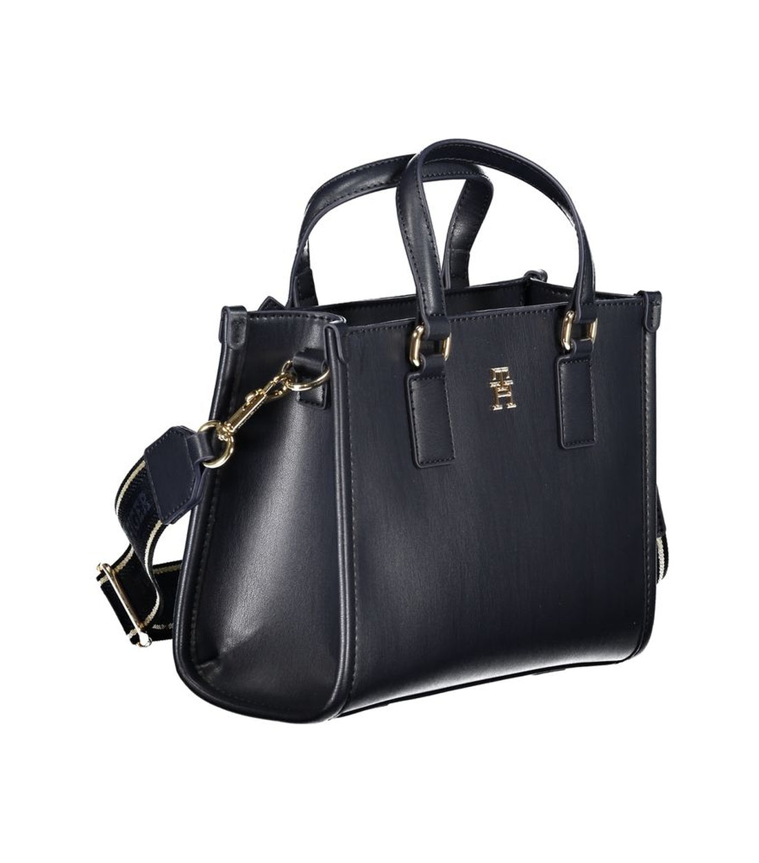 Tommy Hilfiger Elegante Blauwe Handtas van Polyethyleen