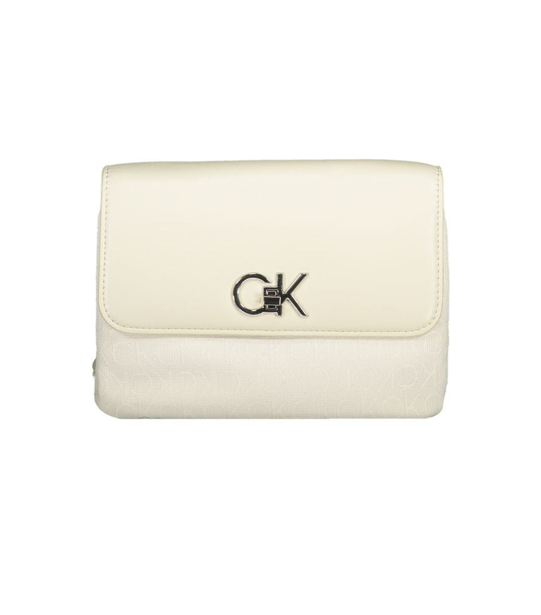 Calvin Klein Beige Polyester Handtas met Kettinghandvat