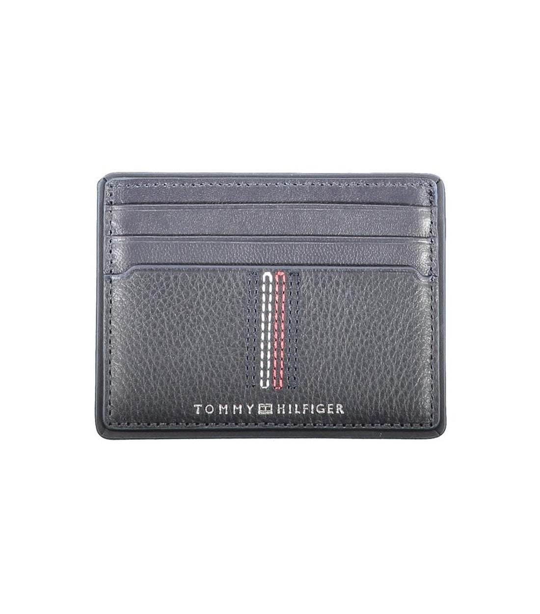 Tommy Hilfiger Blauwe Leren Kaartportemonnee