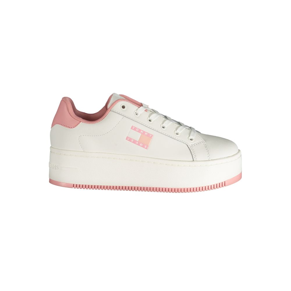 Tommy Hilfiger Roze Polyester Sneakers Met 5 Cm Hak