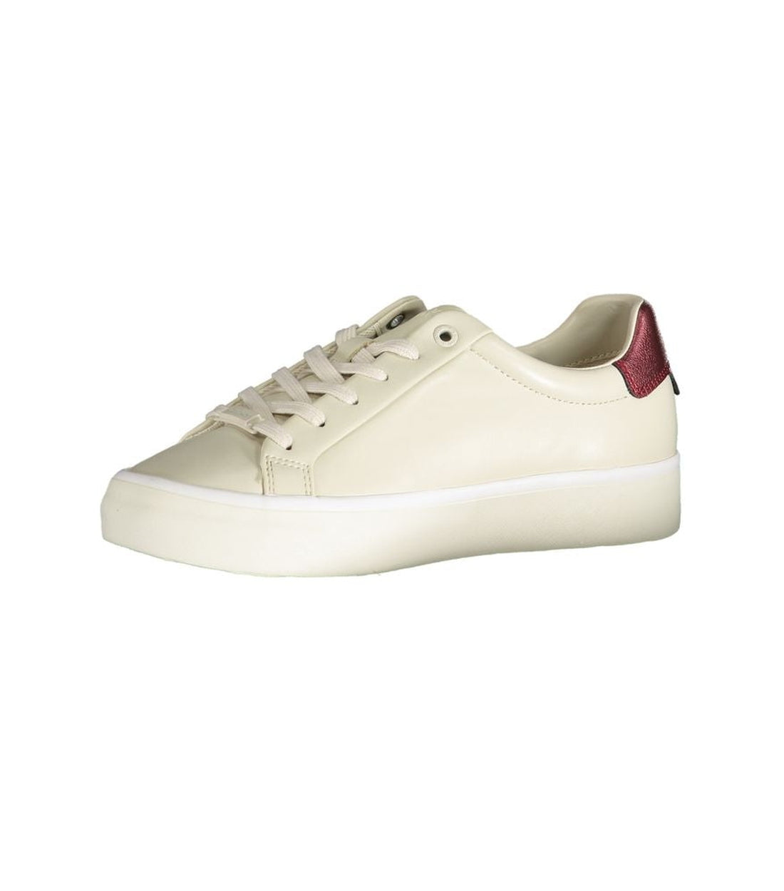 Calvin Klein Beige Lace Up Polyester Sneaker Laag