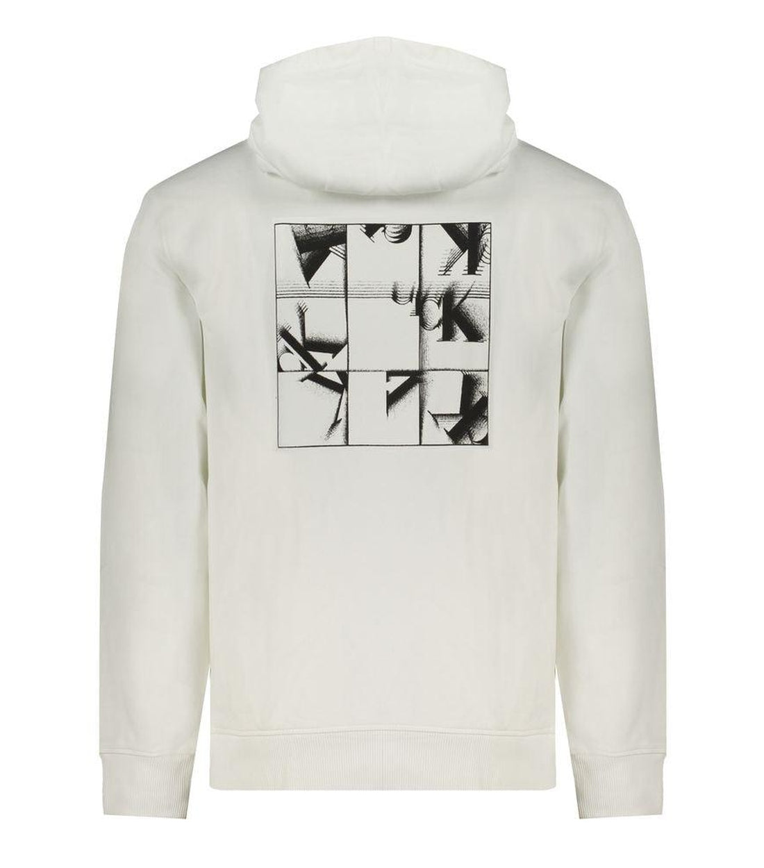 Calvin Klein Witte hoodie met logo