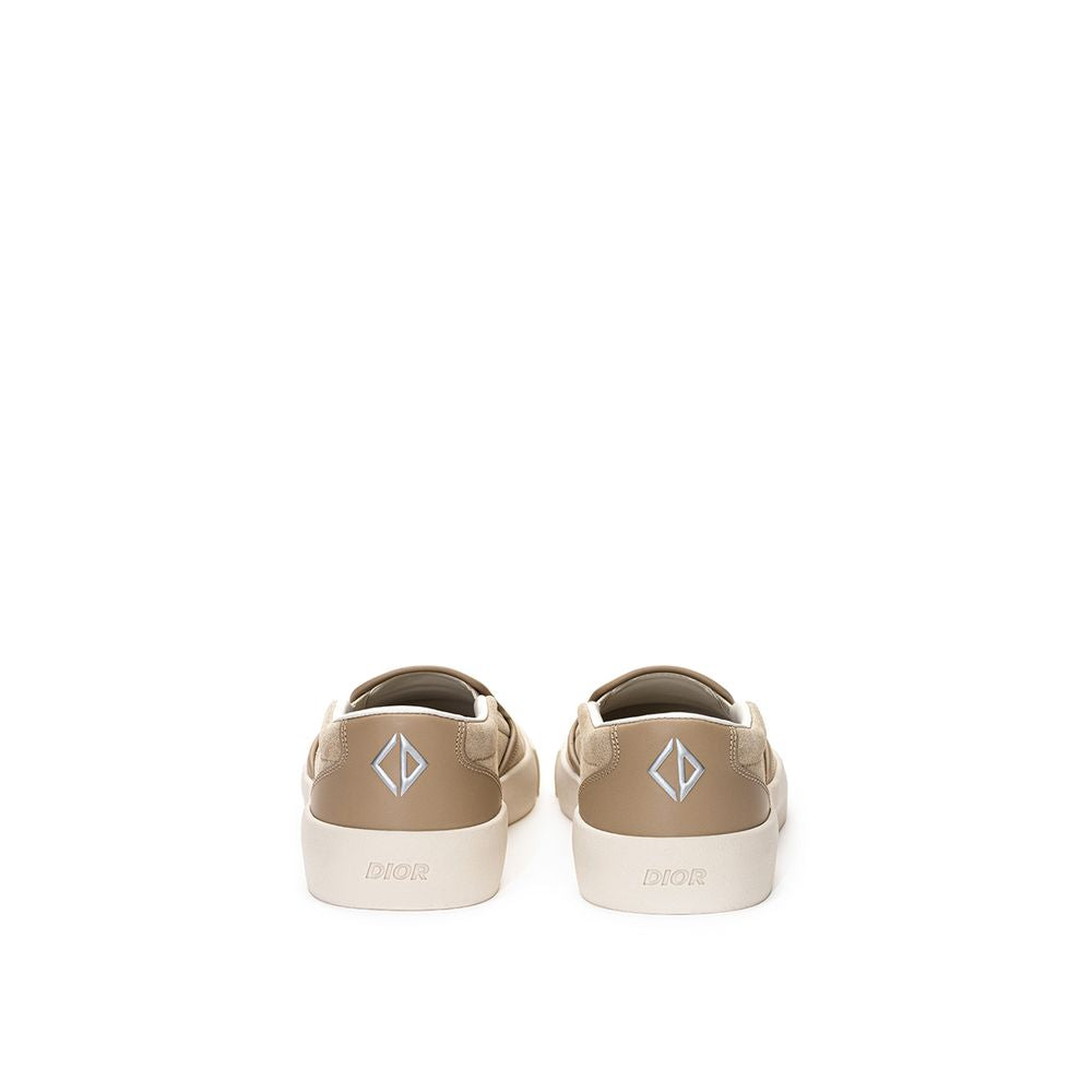 Dior Beige Leren Unisex Sneakers