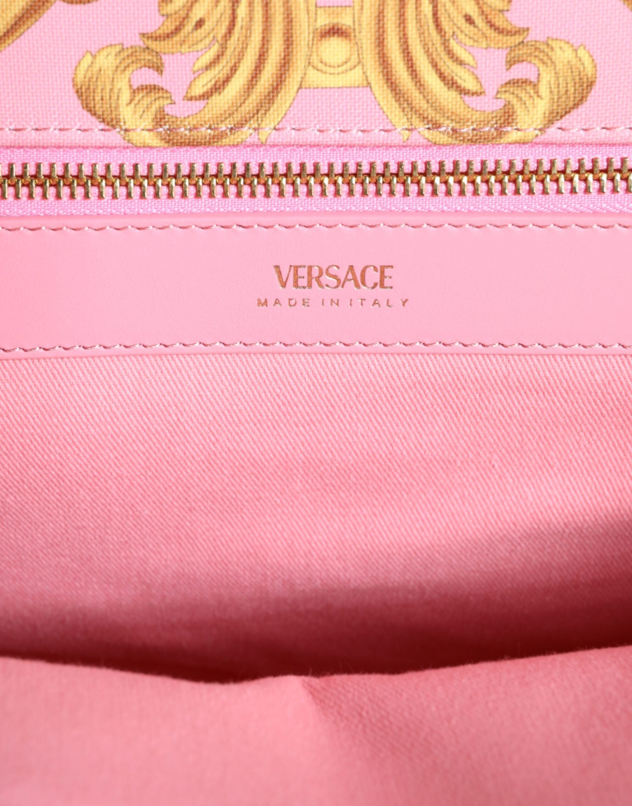 Versace Roze Leren Handtas