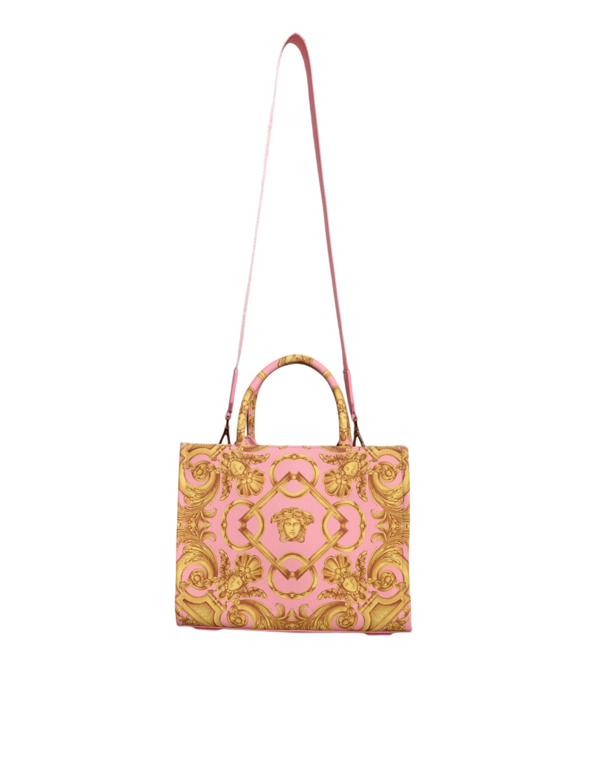 Versace Roze Baroque Leren Handtas