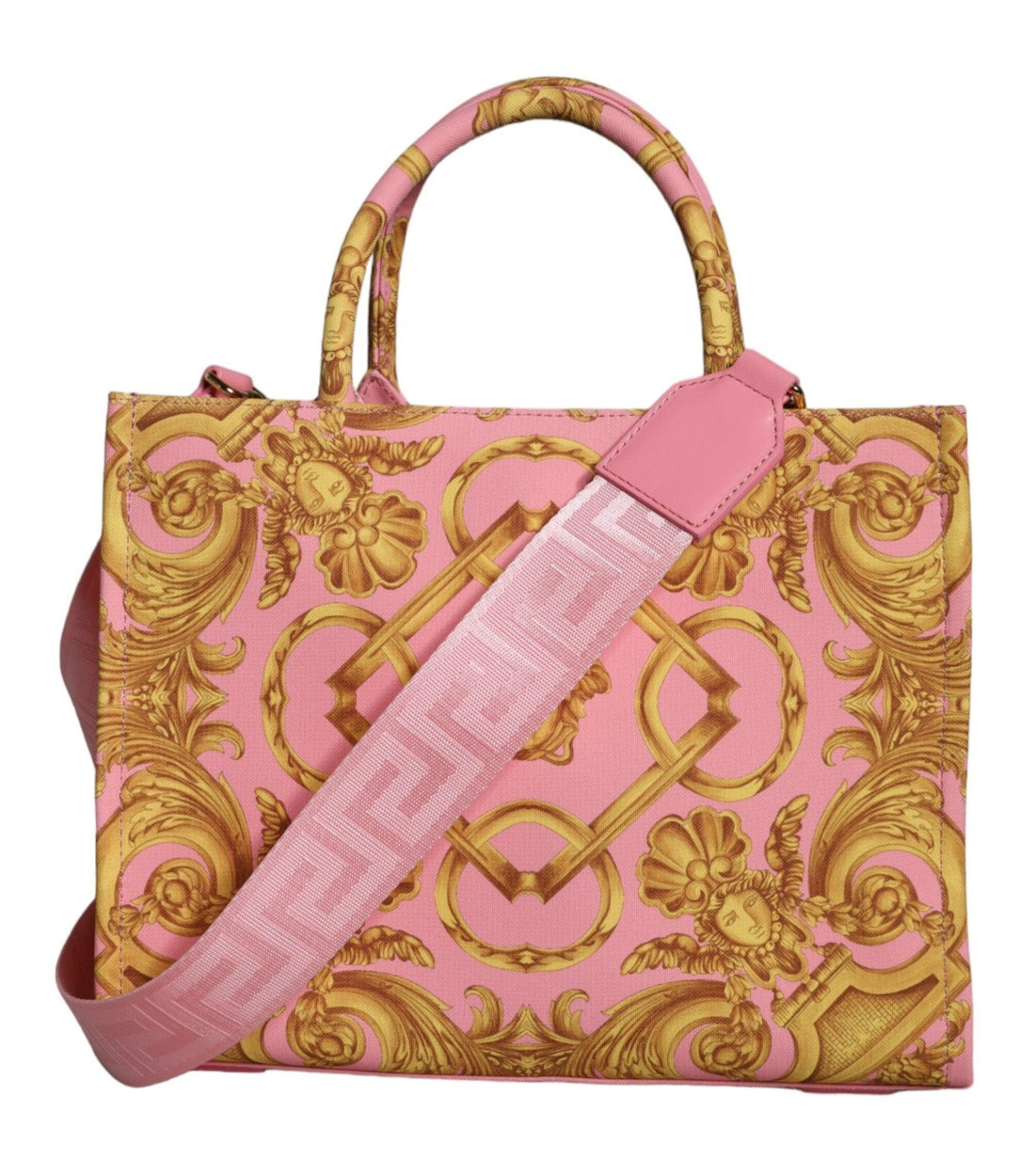 Versace Roze Baroque Leren Handtas