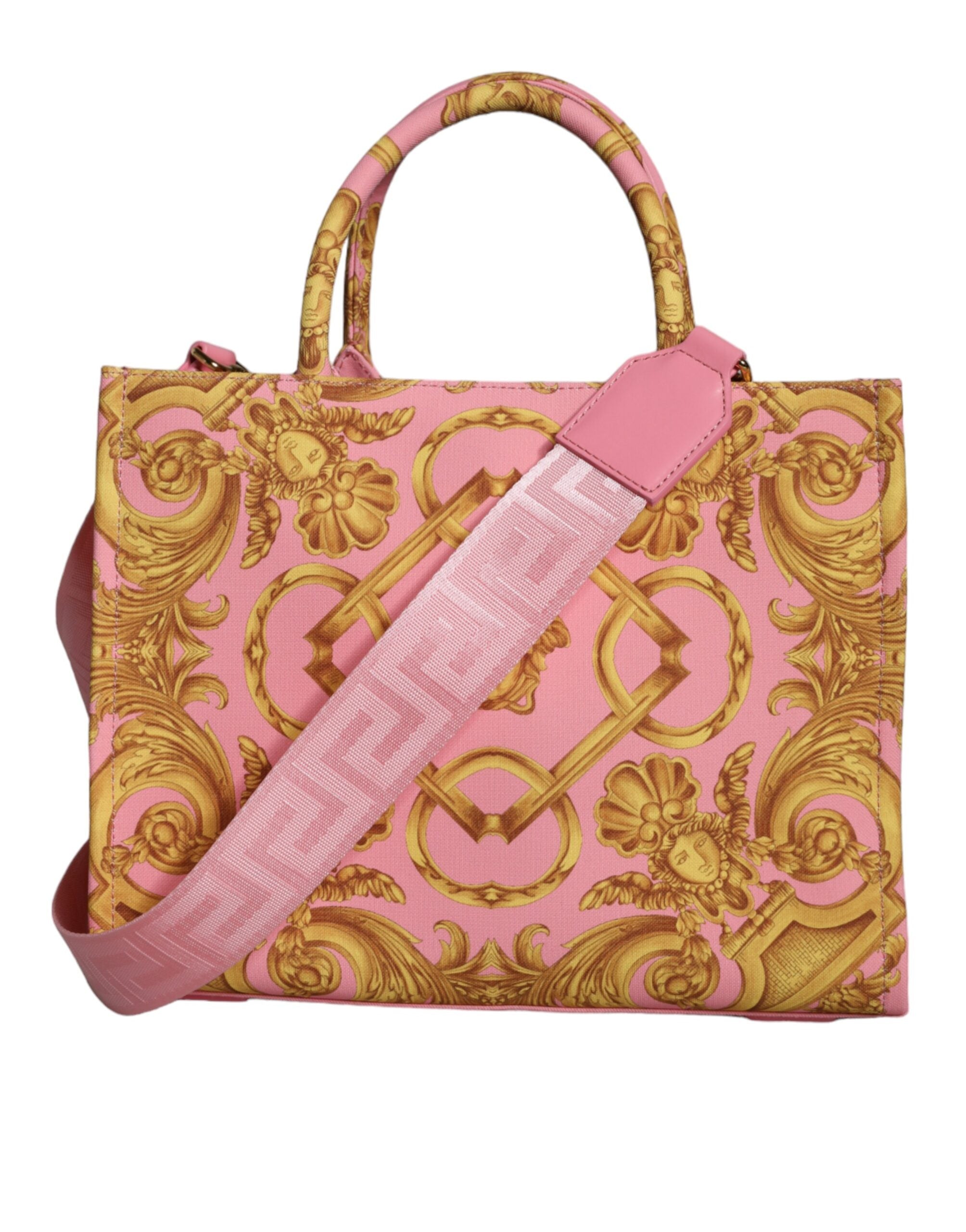 Versace Roze Baroque Leren Handtas