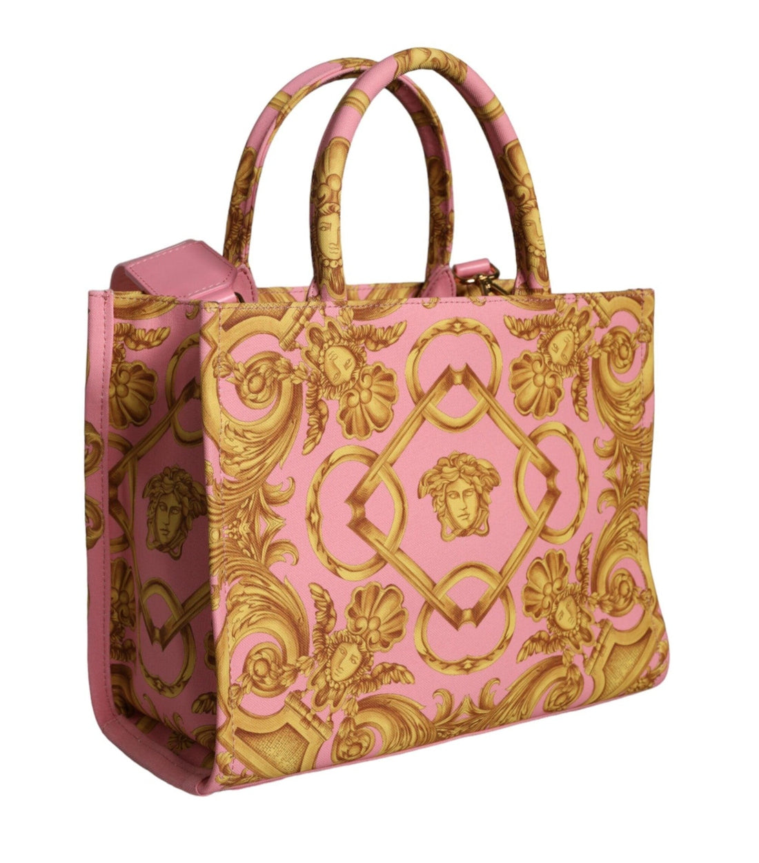 Versace Roze Baroque Leren Handtas