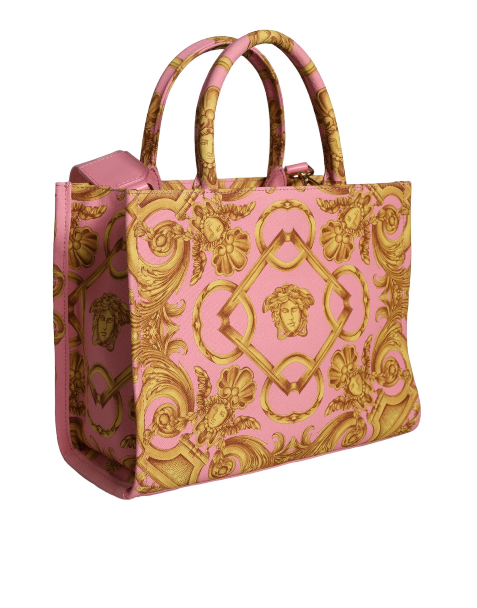 Versace Roze Baroque Leren Handtas