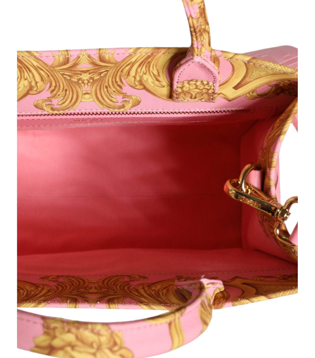 Versace Roze Baroque Leren Handtas