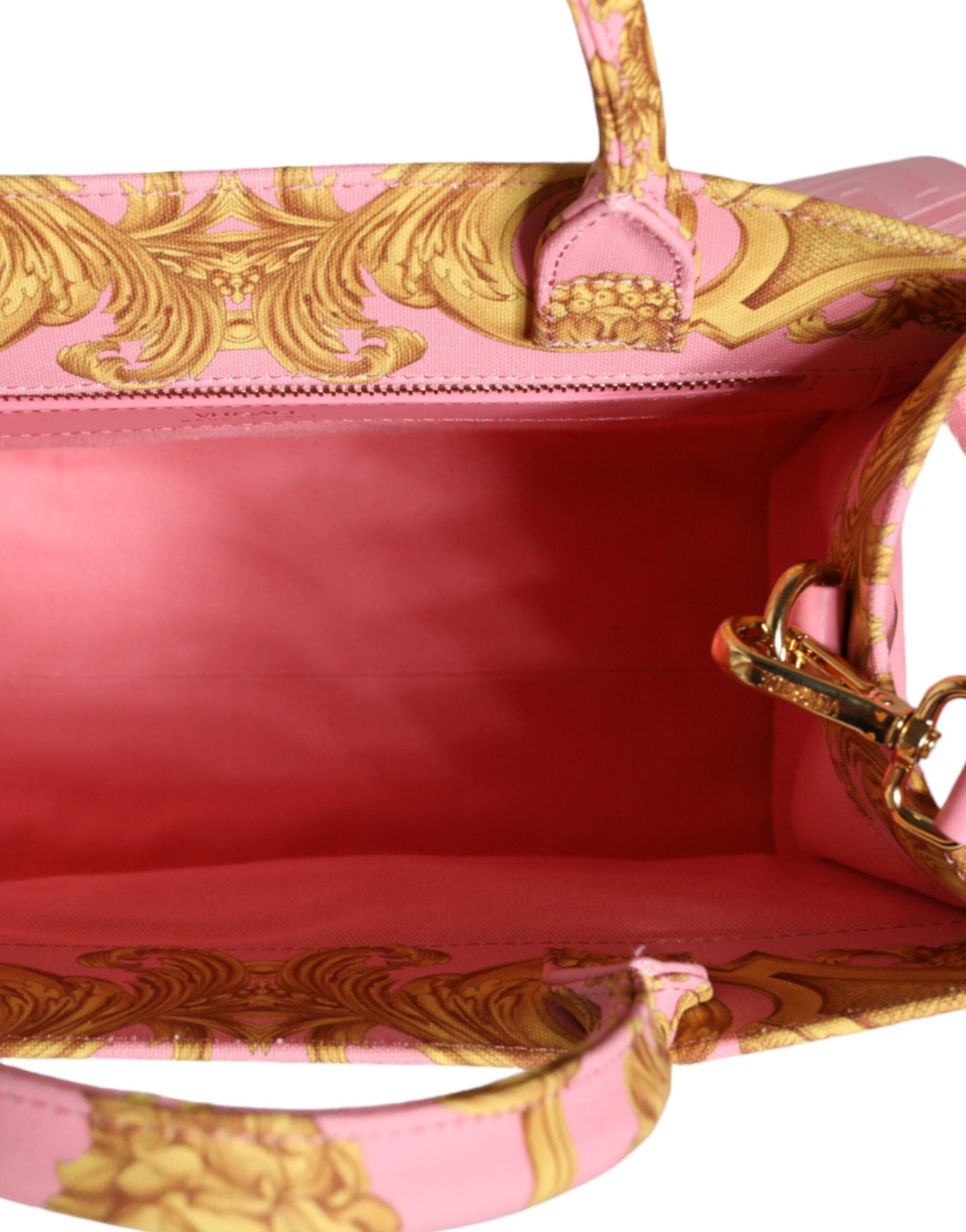 Versace Roze Baroque Leren Handtas