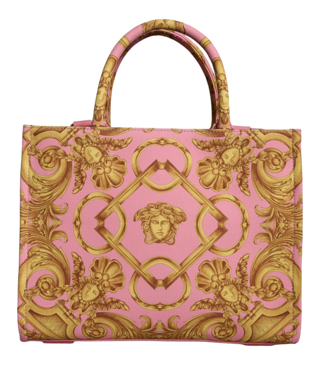 Versace Roze Baroque Leren Handtas