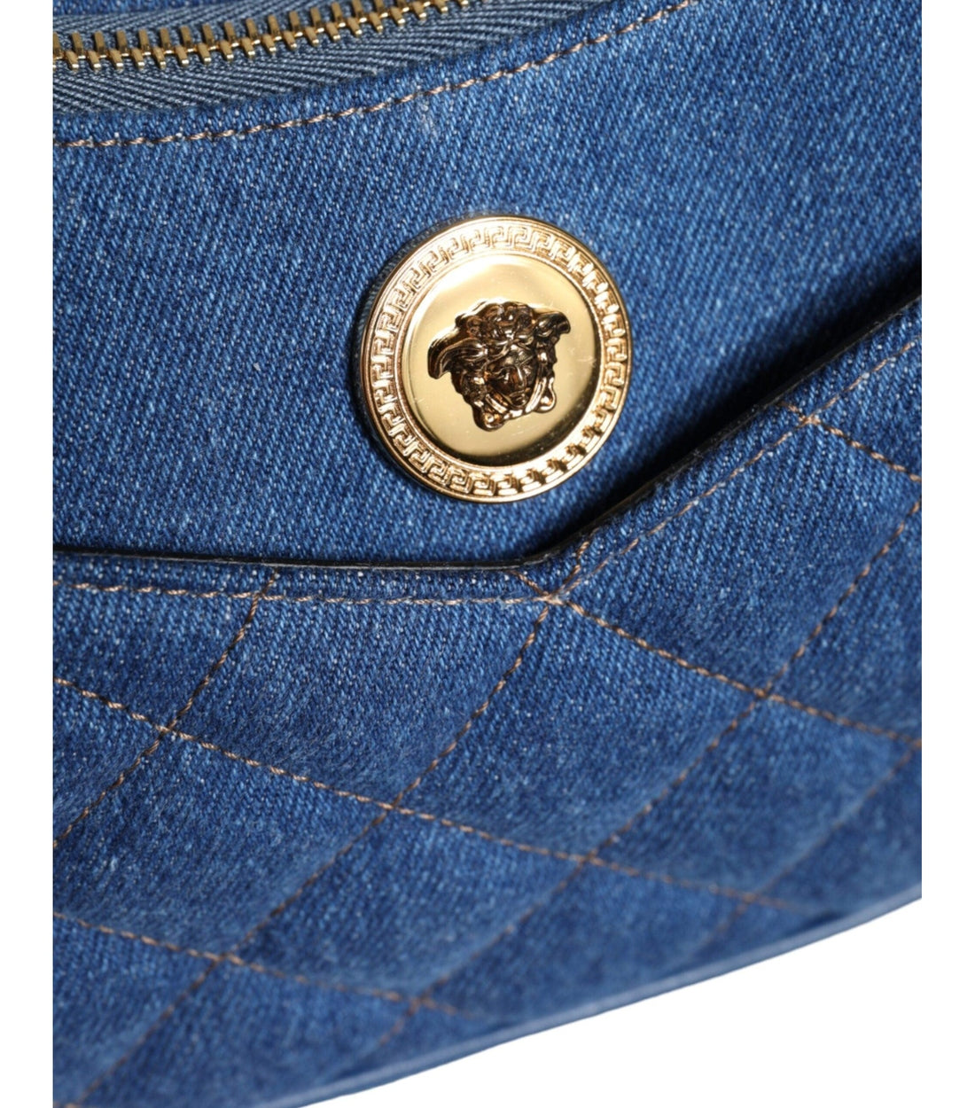 Versace Blauw Denim Schoudertas