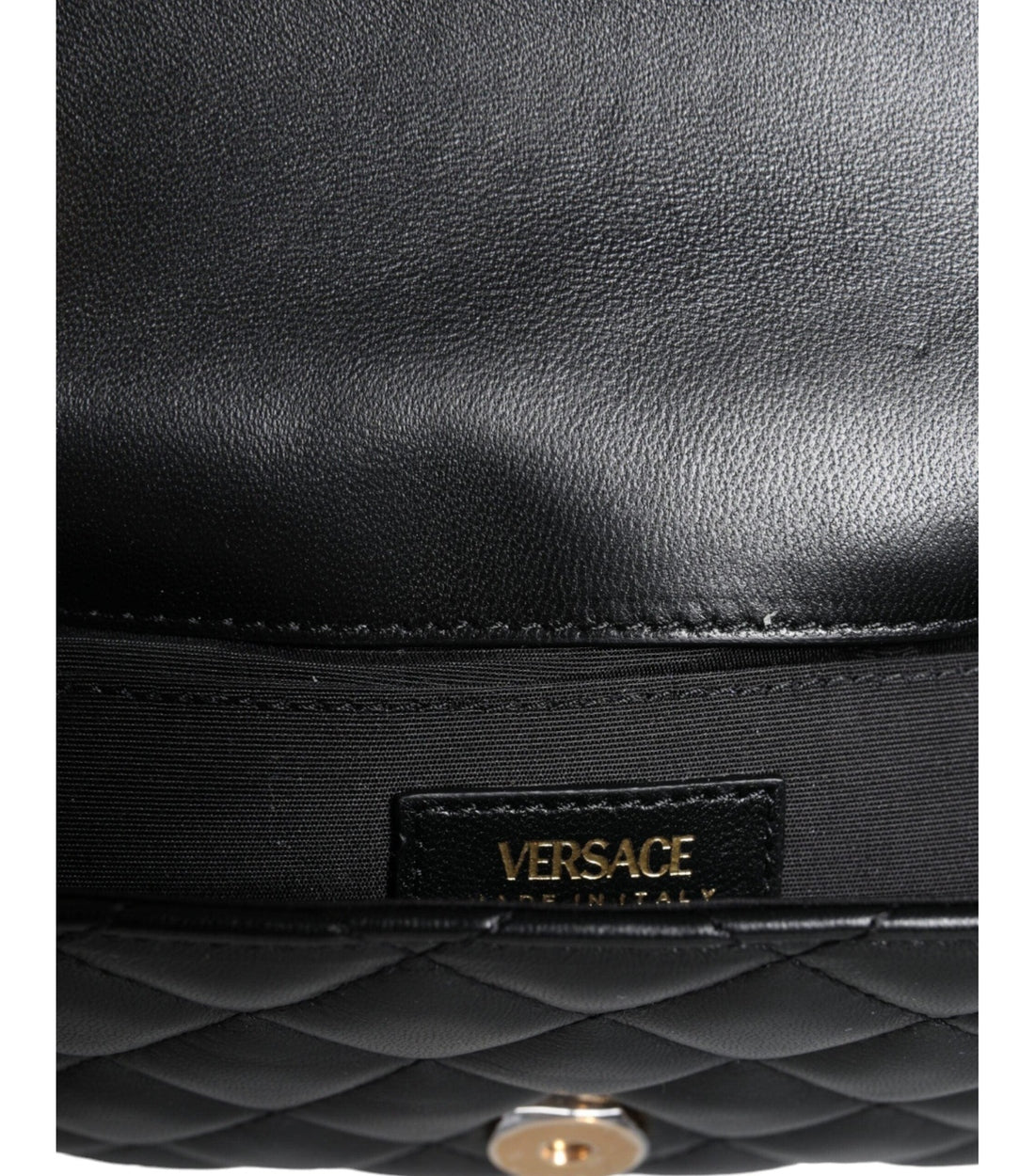 Versace Zwart Lamsleren Medusa Schoudertas